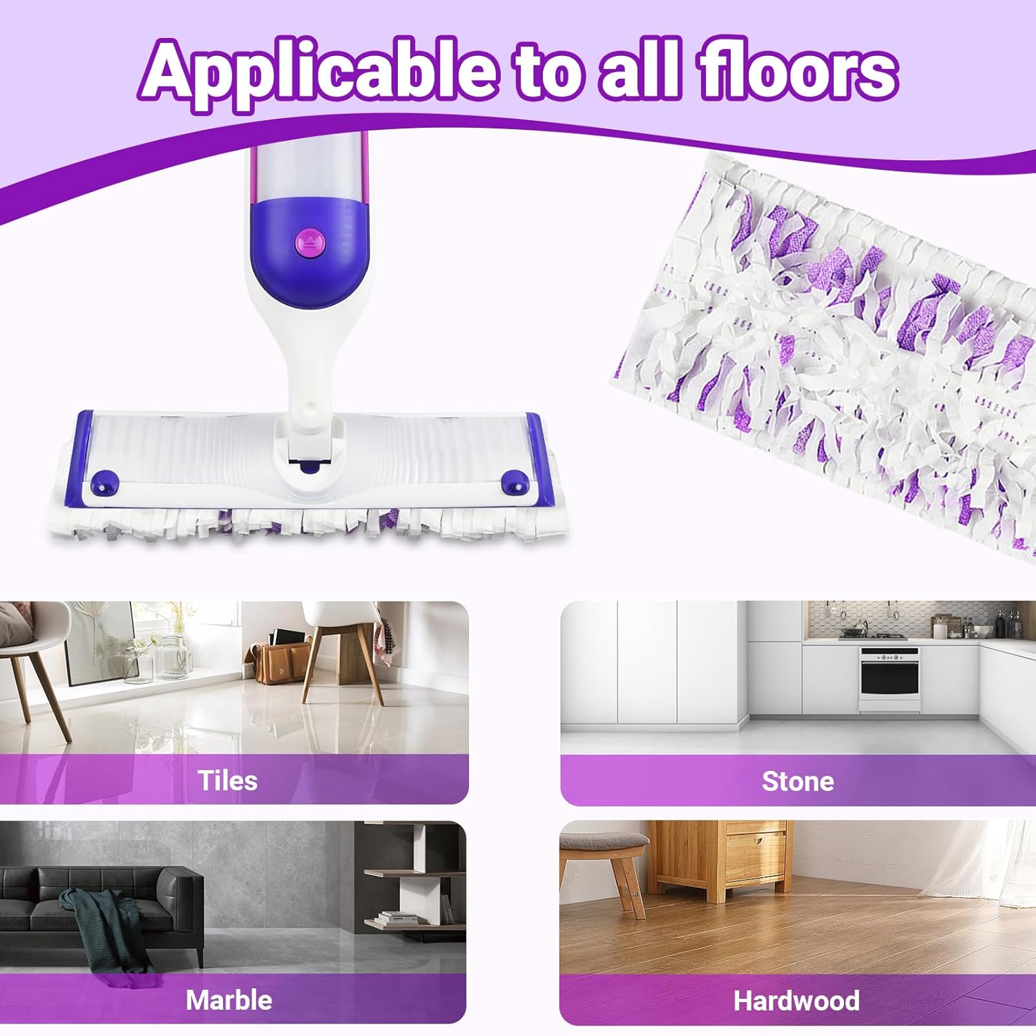 Pure Realm 54 Count Swiffer PowerMop Replacement Pads