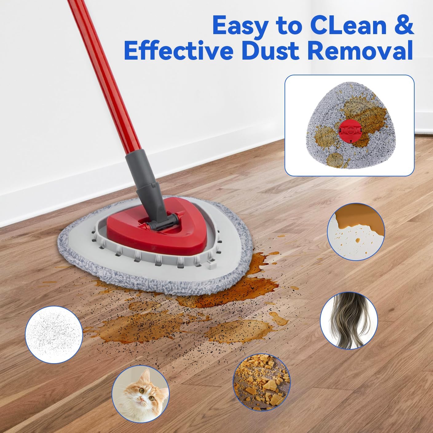 Sgizoku Spin Mop Refill for Vileda and Ocedar Systems