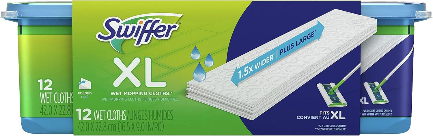Sweeper XL Replacement Mop Pads - 12 Sheets Pack