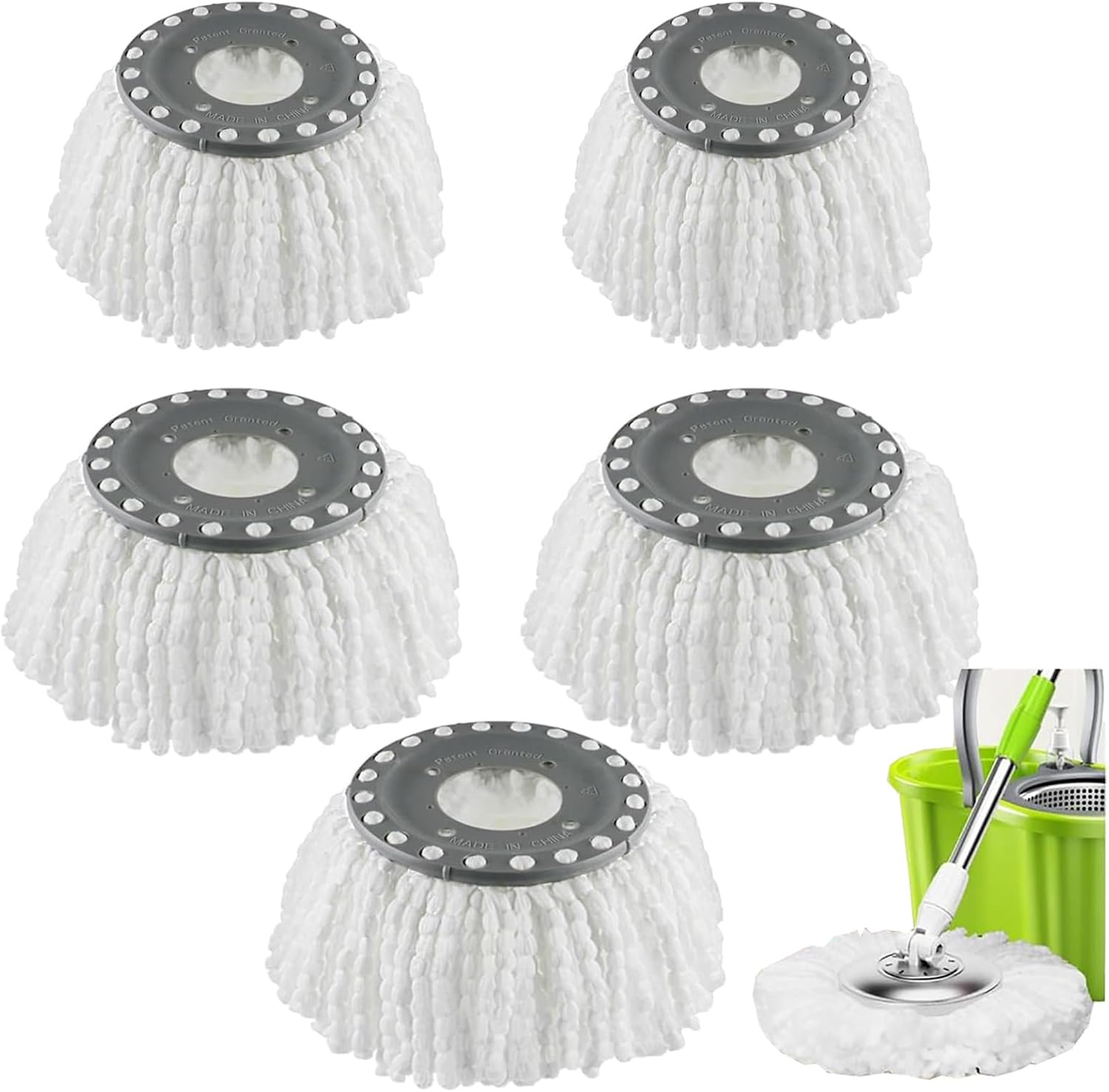 YWSHF 5PCS Spin Mop Head Refill for Standard Mops