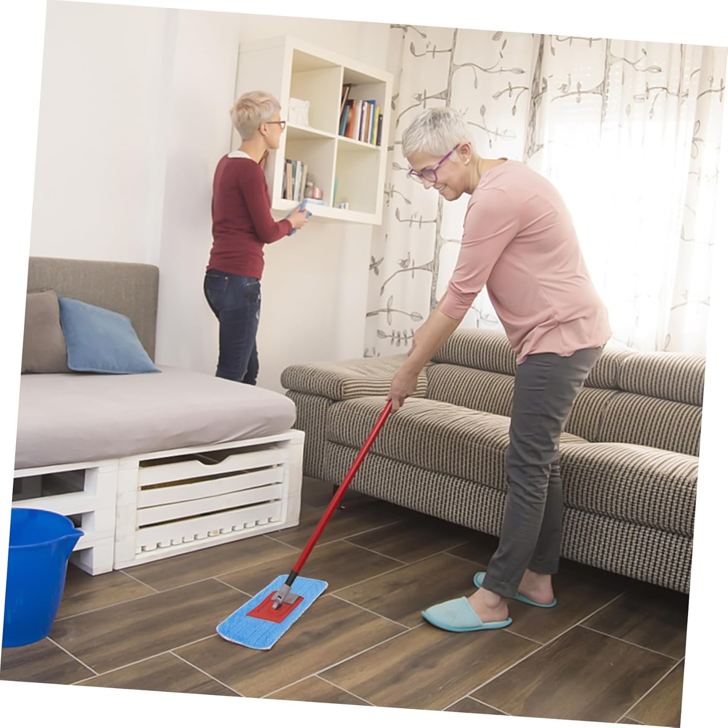 8pcs Reusable Mop Pads for Hardwood and Laminate Floors