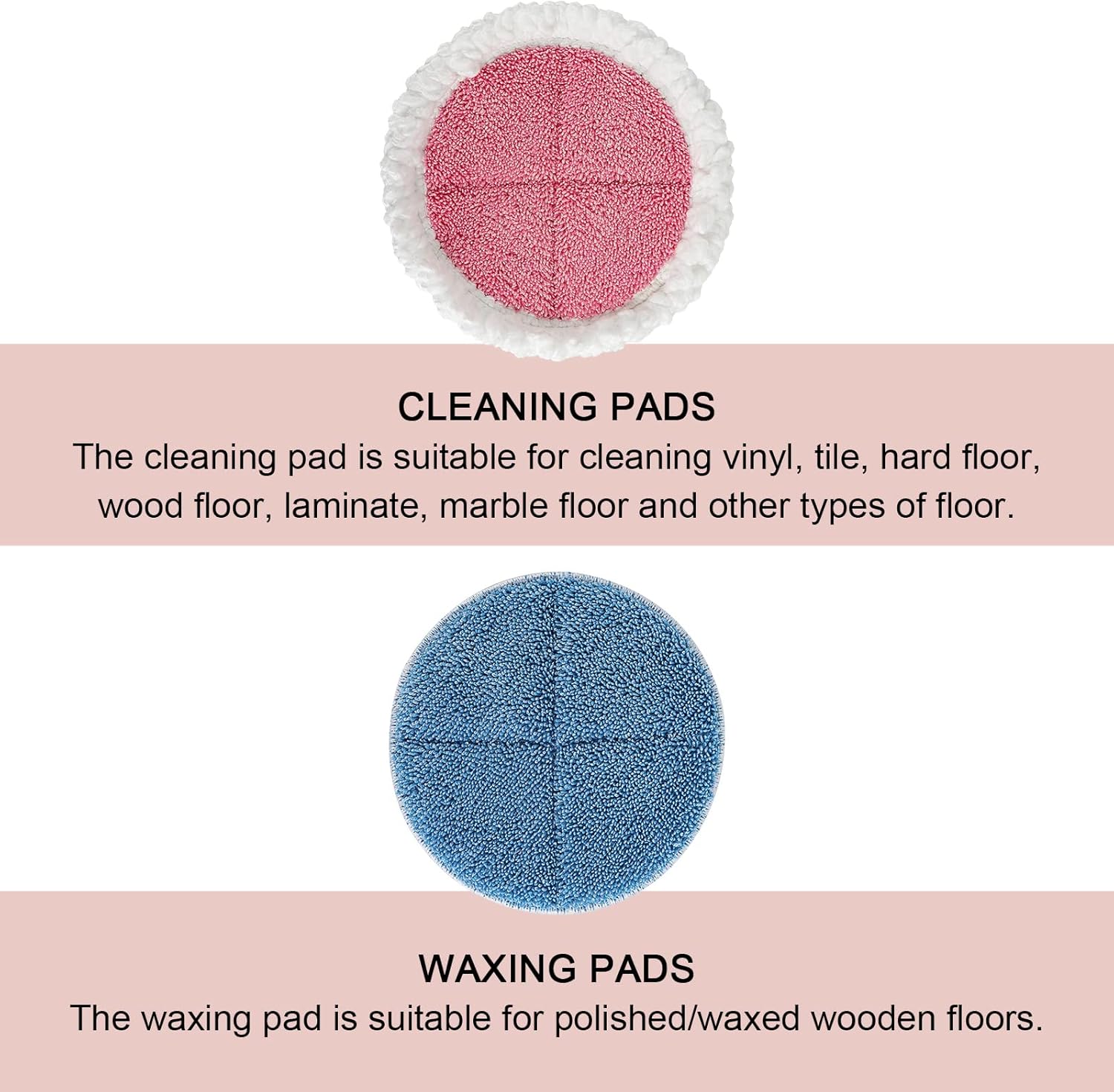 GreeSuit Electric Mop Pads 6 Pack 728in Replacement