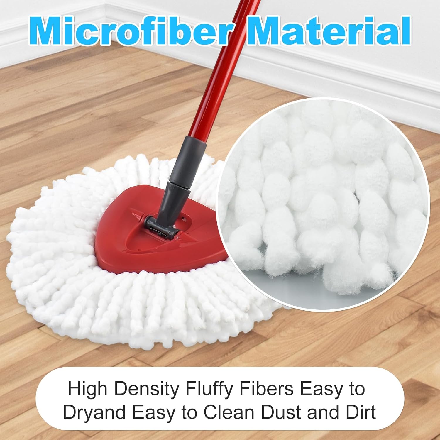 Yuunaie Spin Mop Replacement Heads for Ocedar 2 Pack Set