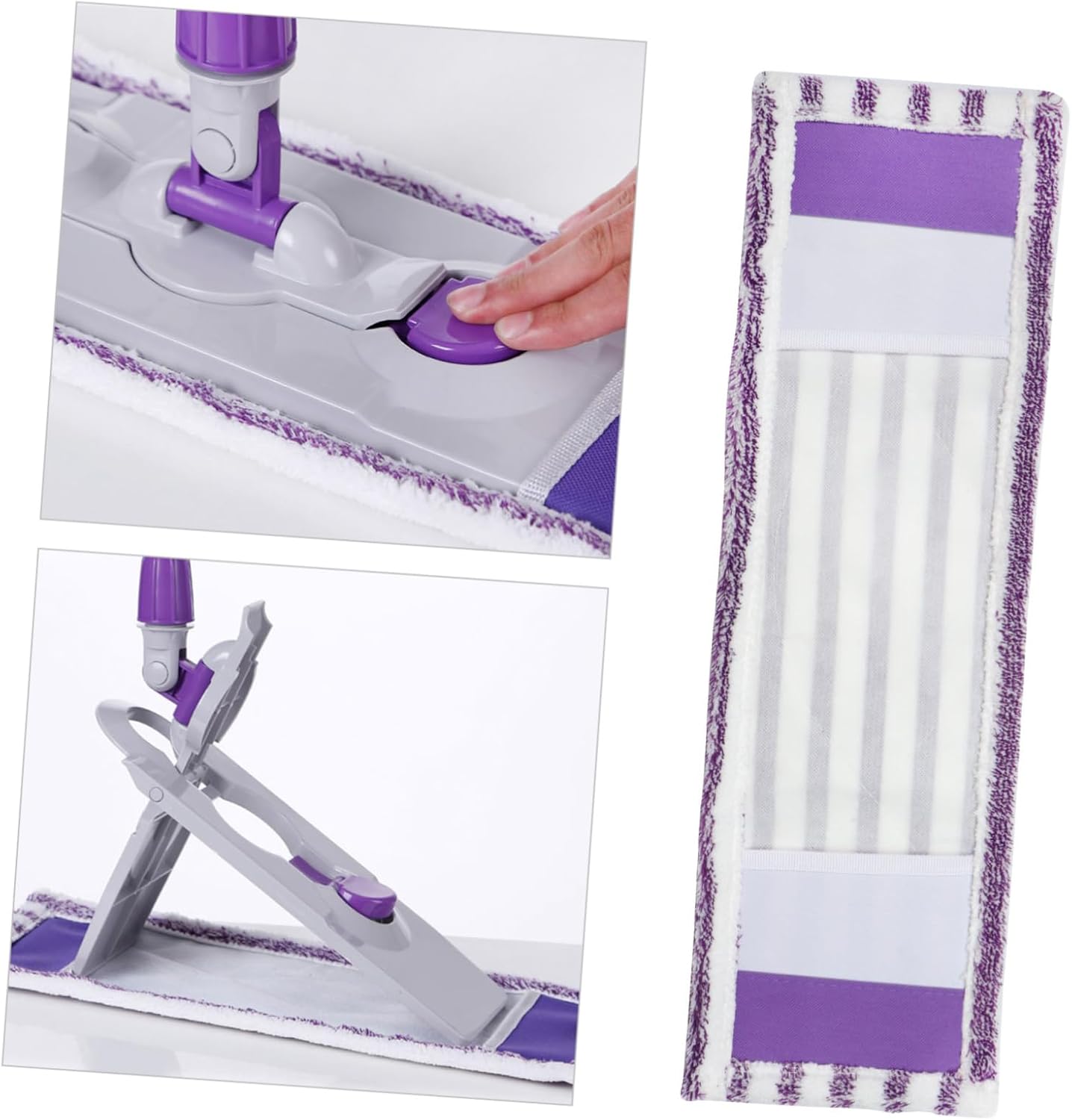 SHERCHPRY Mop Replacement Pads for Hardwood Tile and Marble