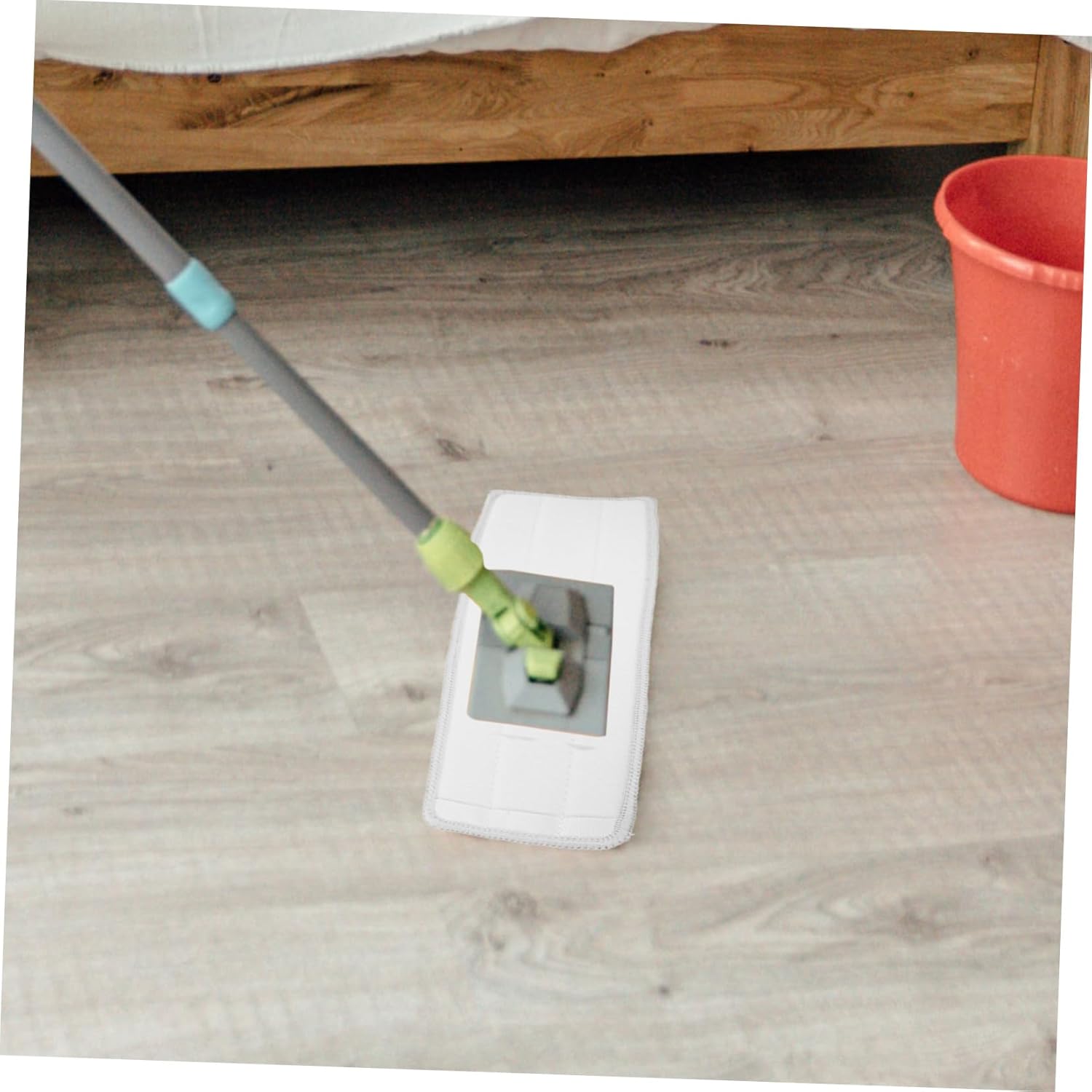 2pcs Reusable Microfiber Mop Pads for Efficient Floor Cleaning