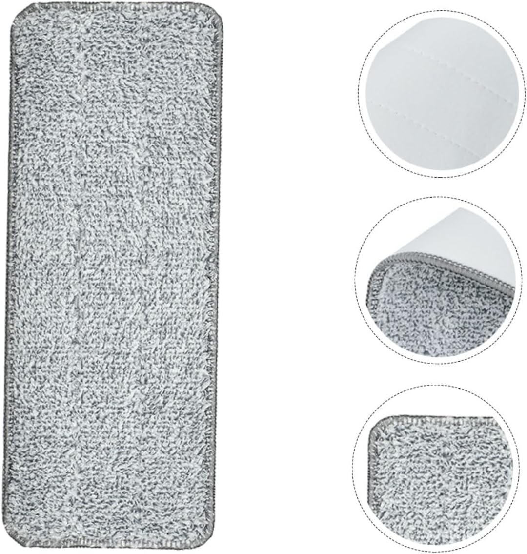 3PCS Reusable Flat Mop Pads for Smooth Floor Cleaning