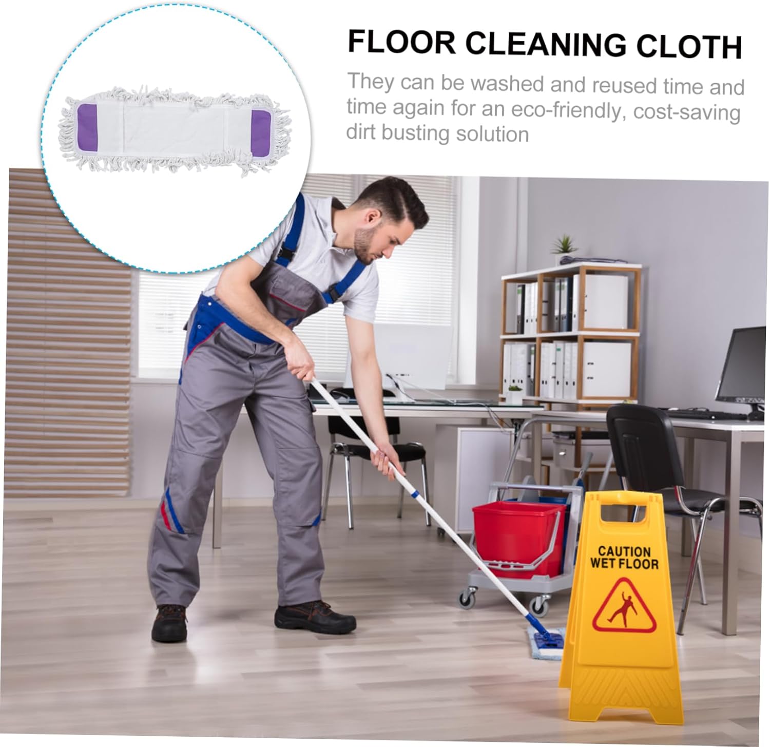 Minkissy Reusable Microfiber Mop Pads for Floor Cleaning 1
