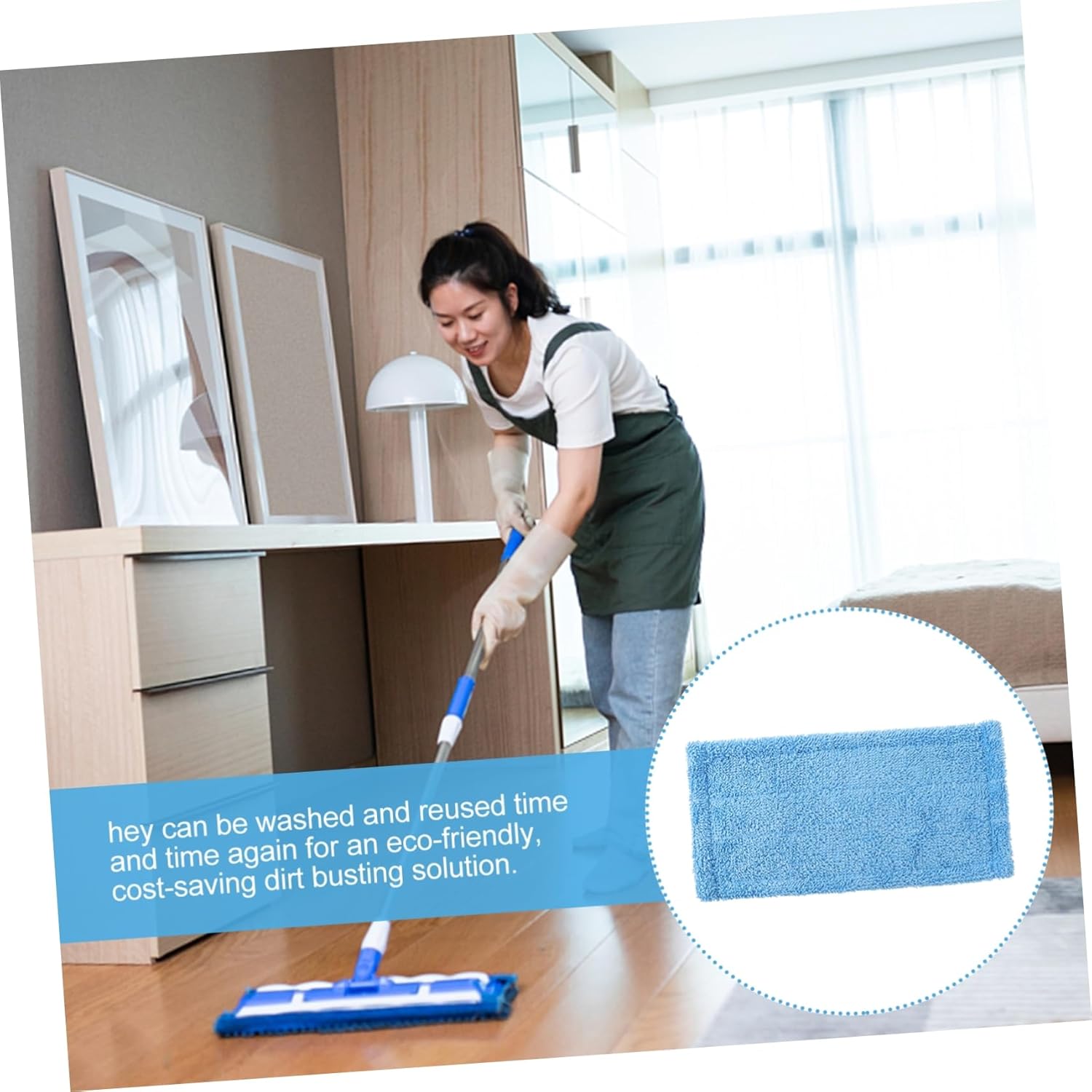 CALLARON Extra-Large Reusable Mopping Pads