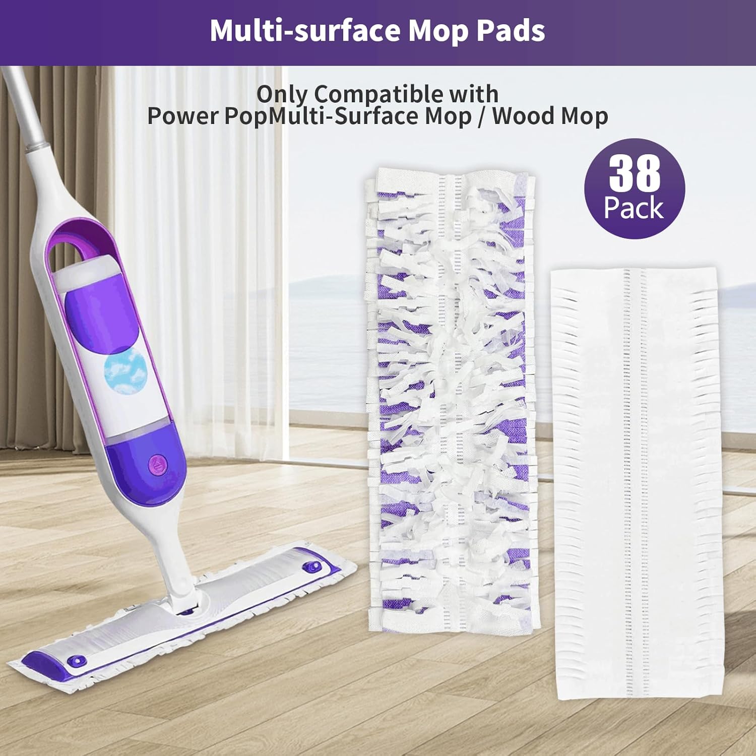 38-Pack PowerMop Mopping Pad Refills for Hyphen-X