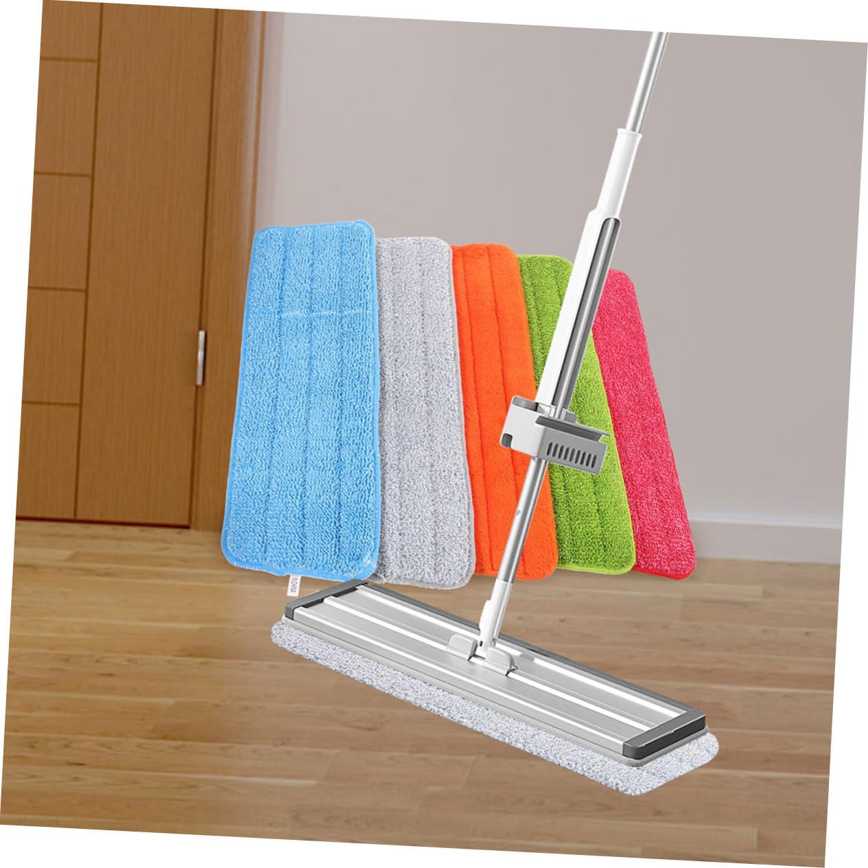 4pcs Reusable Fiber Cloth Mop Pad Refills