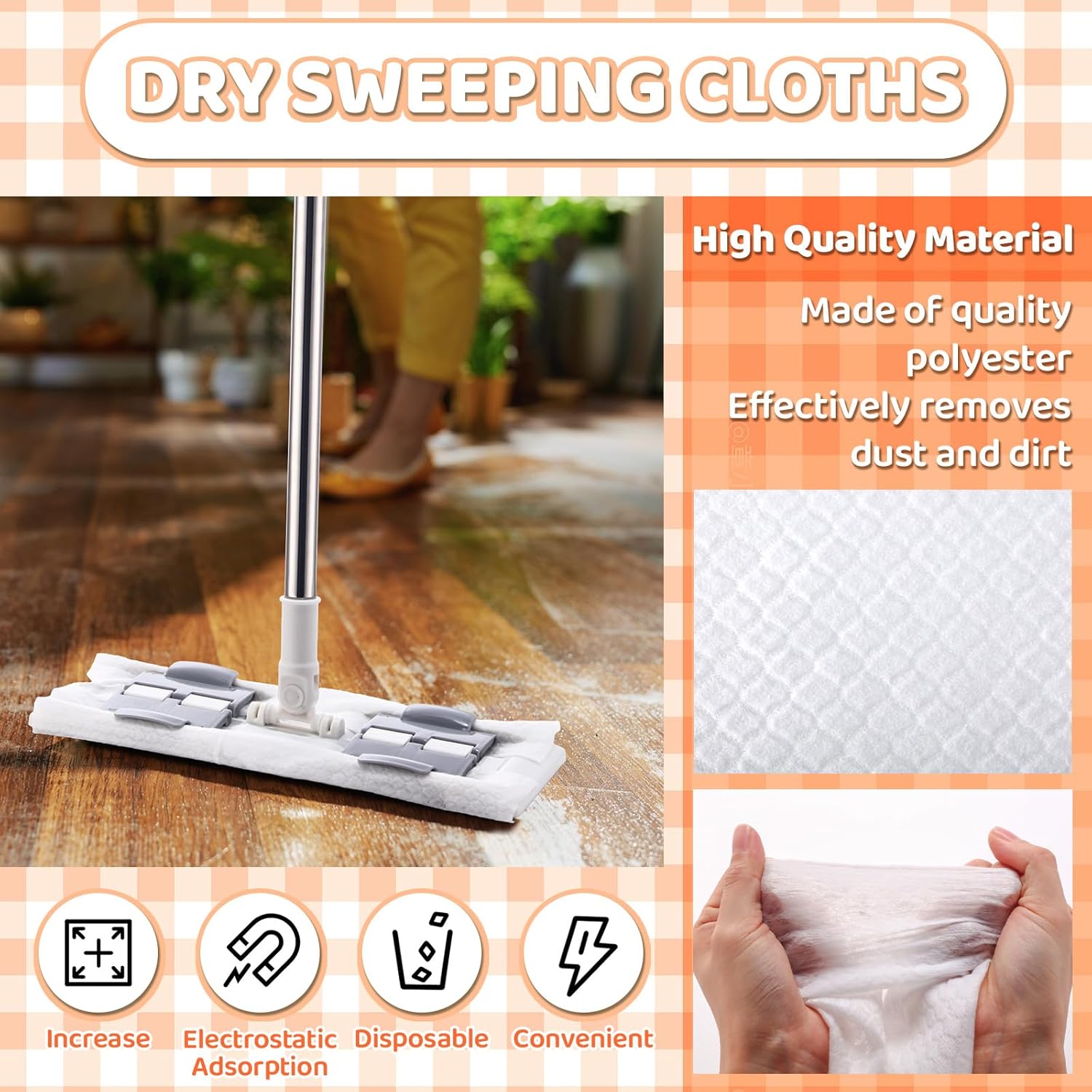 Maxcheck 400 Count X Large Dry Mop Refills 17 x 98