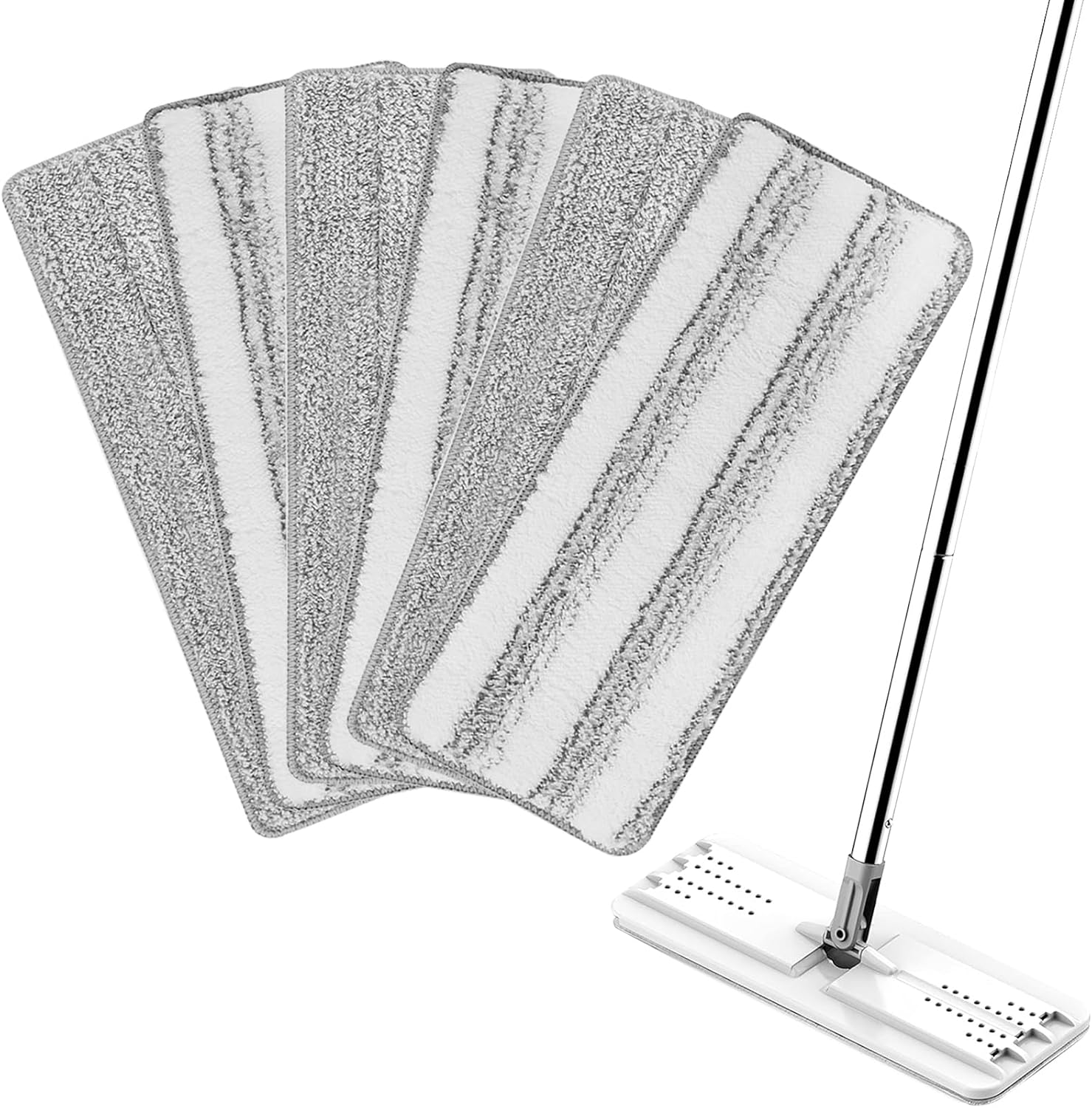 Yicotira Microfiber Mop Pads - 33 Pack for 13 x 49 Flat Mop