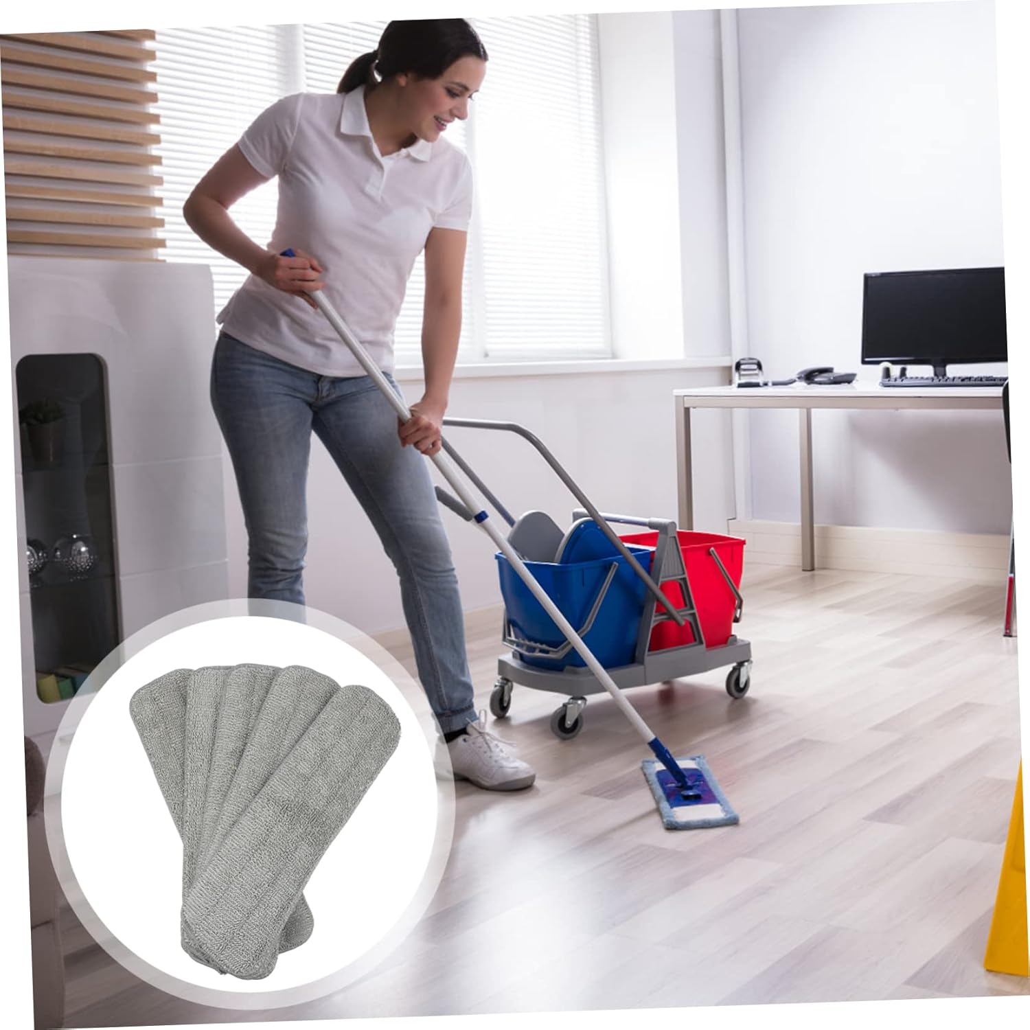 5Pcs Spray Mop Pads for Hardwood Tile Marble Floors