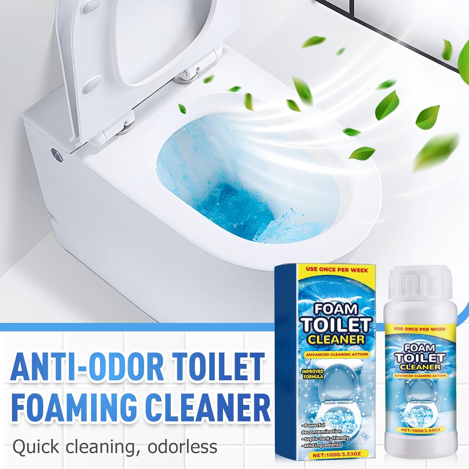 Eadwe Foam Toilet Cleaner - Non-Toxic and Septic Safe