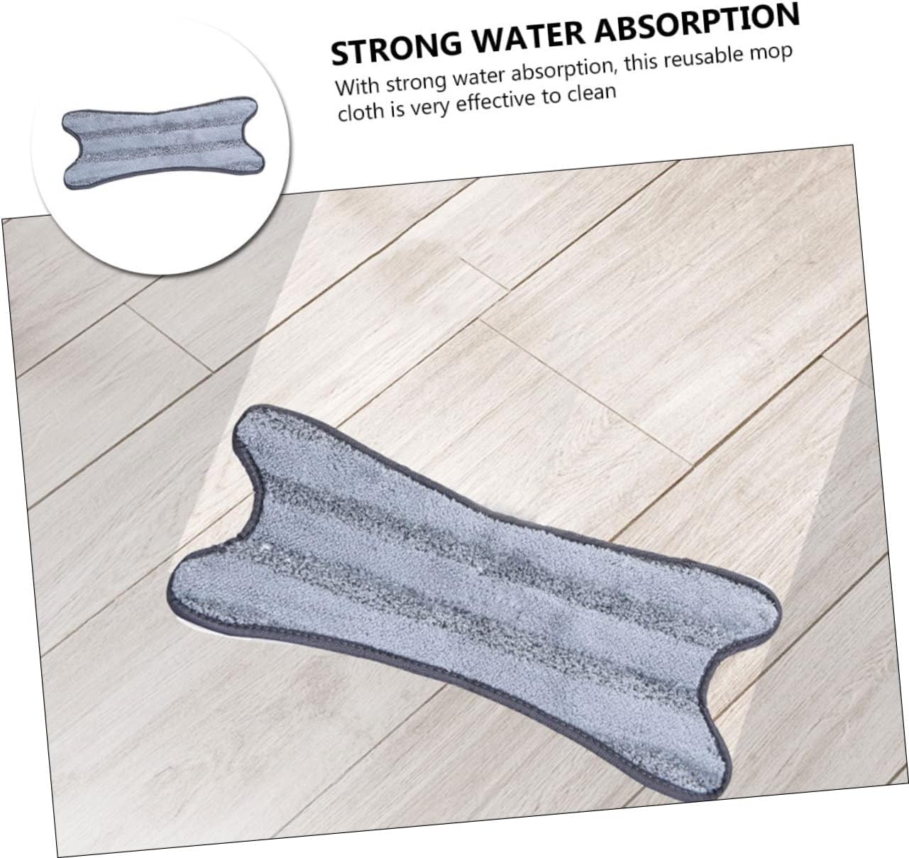 Multi Purpose Microfiber Mop Cloth Reusable Flat Mop Pad