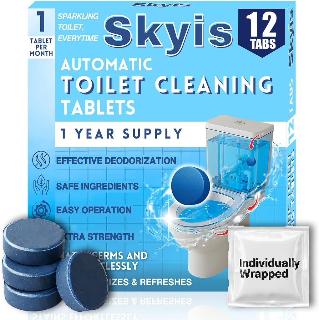 Skyis Automatic Toilet Bowl Cleaner Tablets 12 Pack