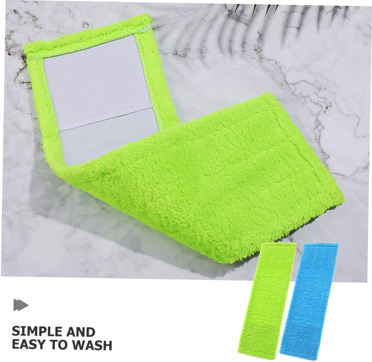 CALLARON 2pcs Thick Coral Fleece Mop Pads Replacement