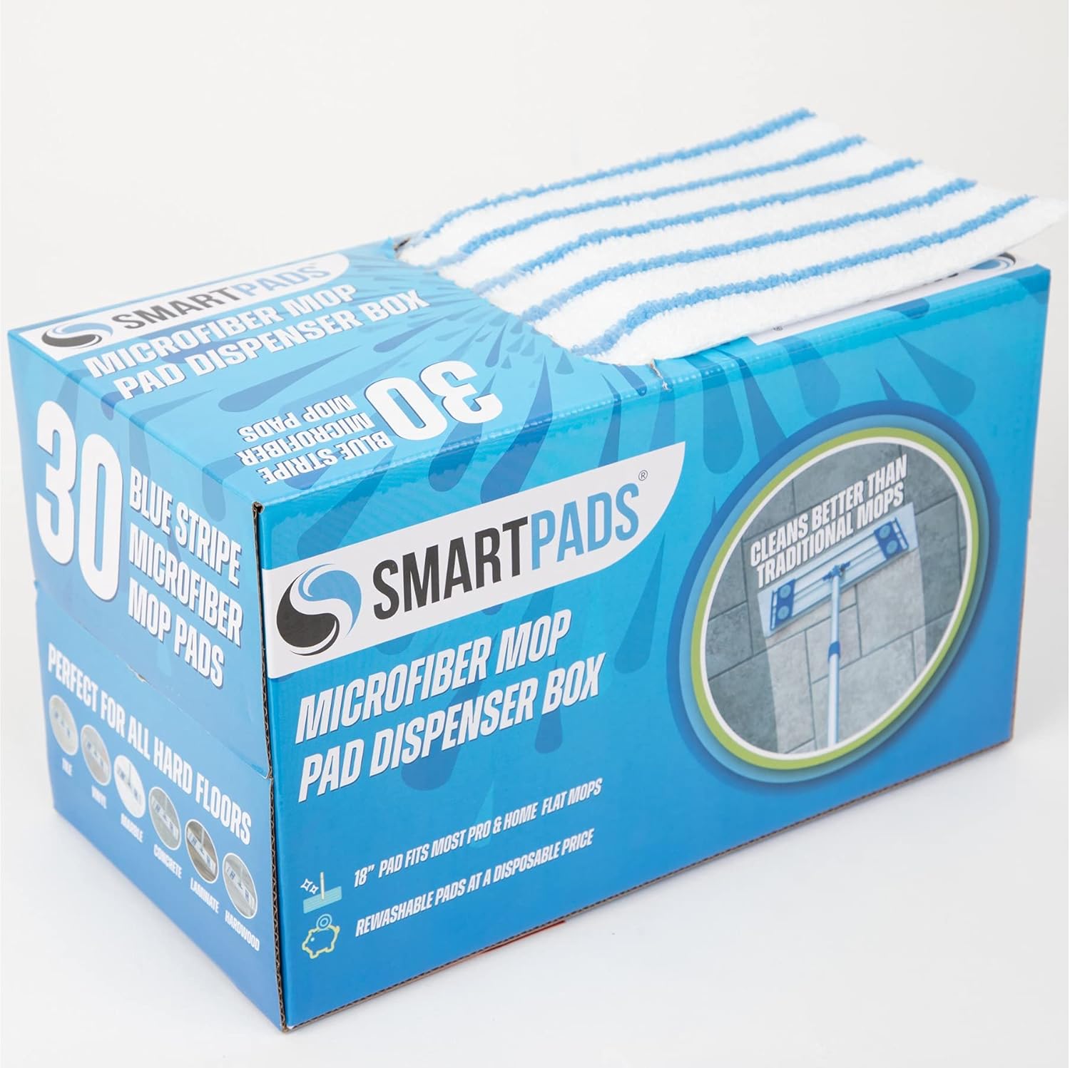 Arkwright Reusable Smart Pads Box - 30 Pads 18 in Blue