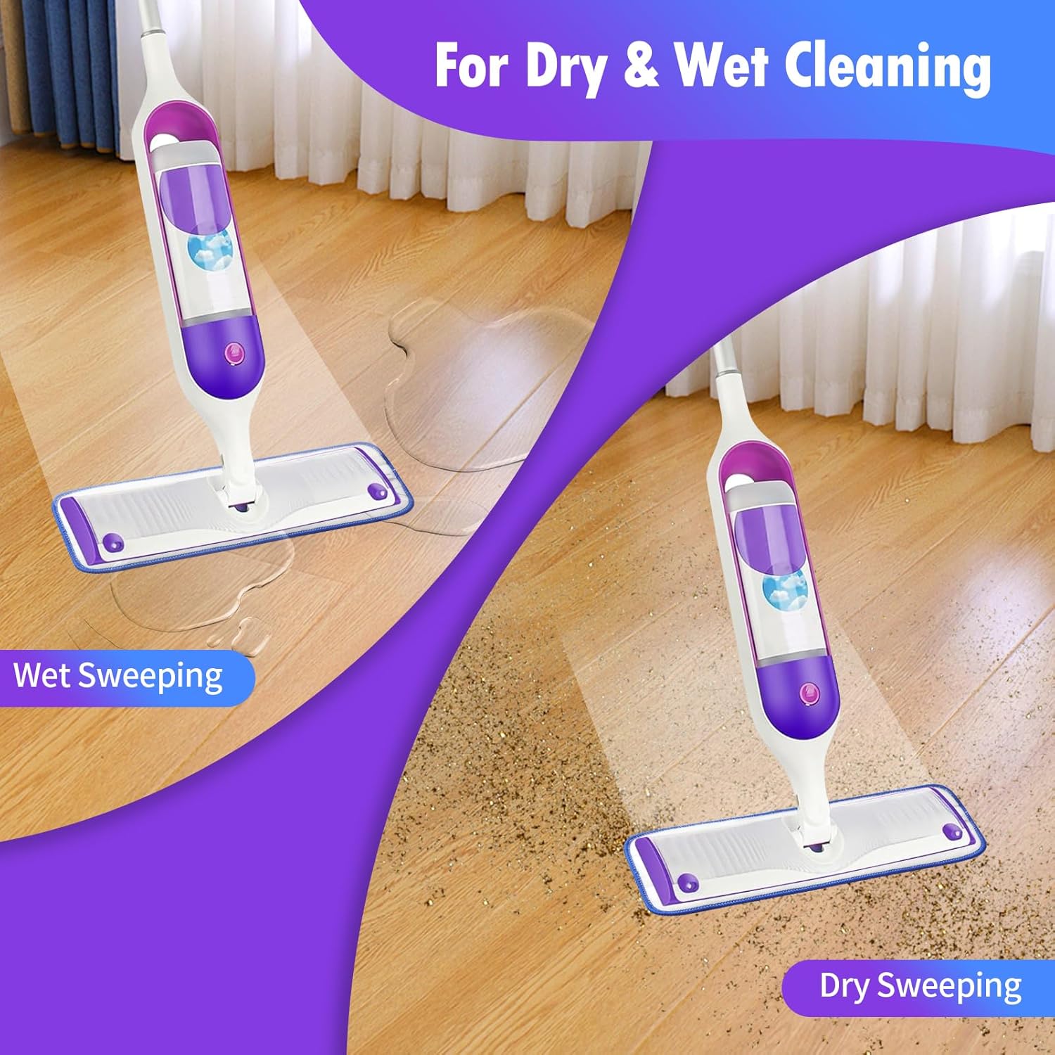 8-Pack Reusable Swiffer Mop Pads for 13-15 Spray Mop