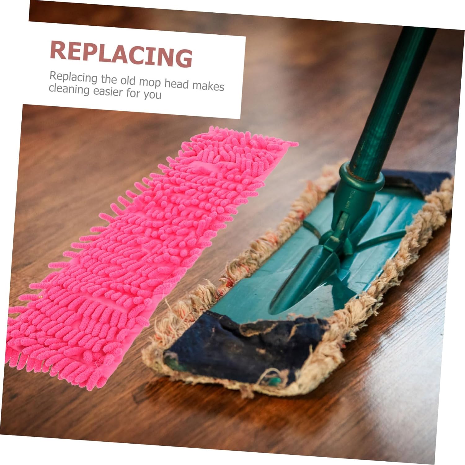 2pcs Mop Cloth Replacement for Home Use