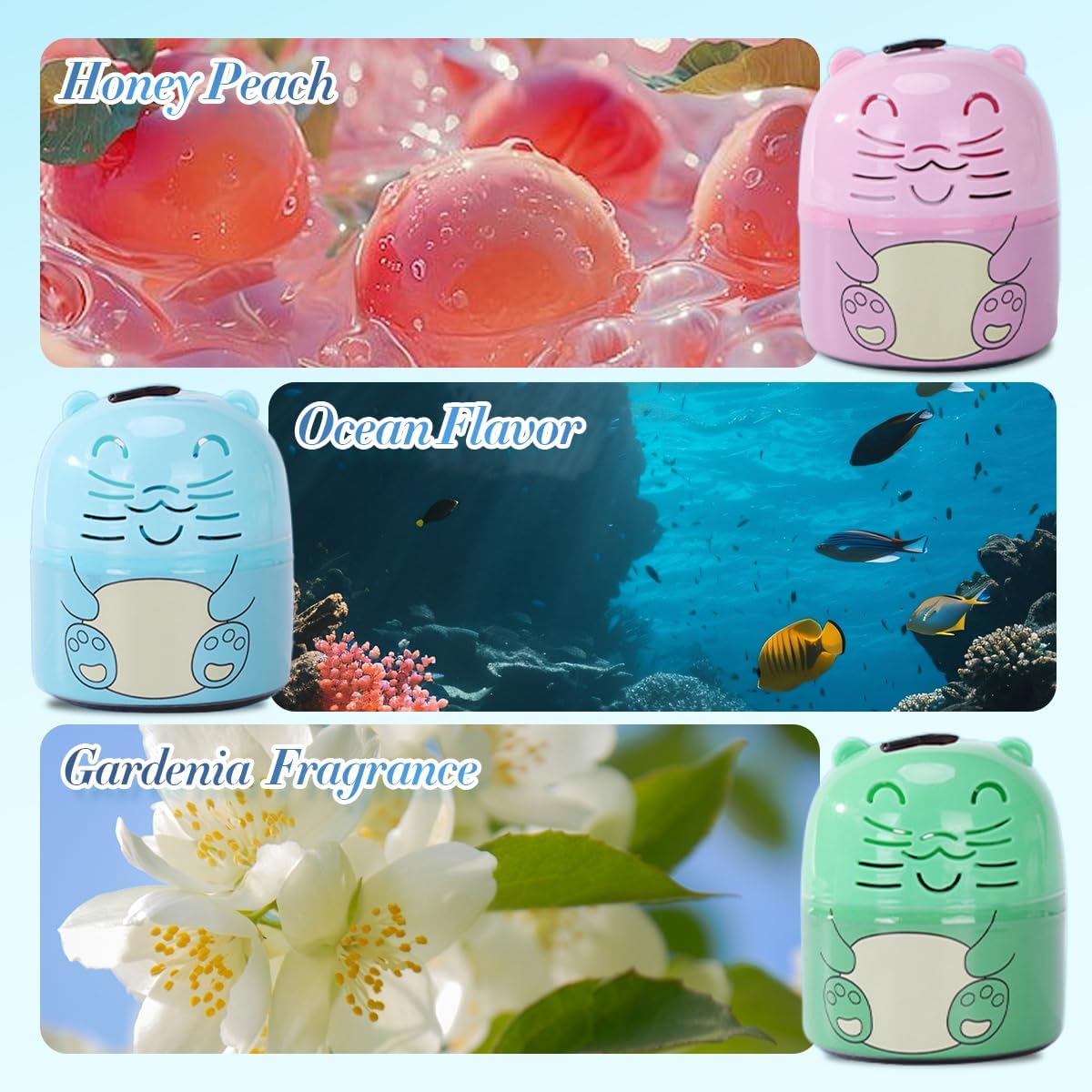 HOAIME Toilet Cleaner Deodorizer 3 Pack