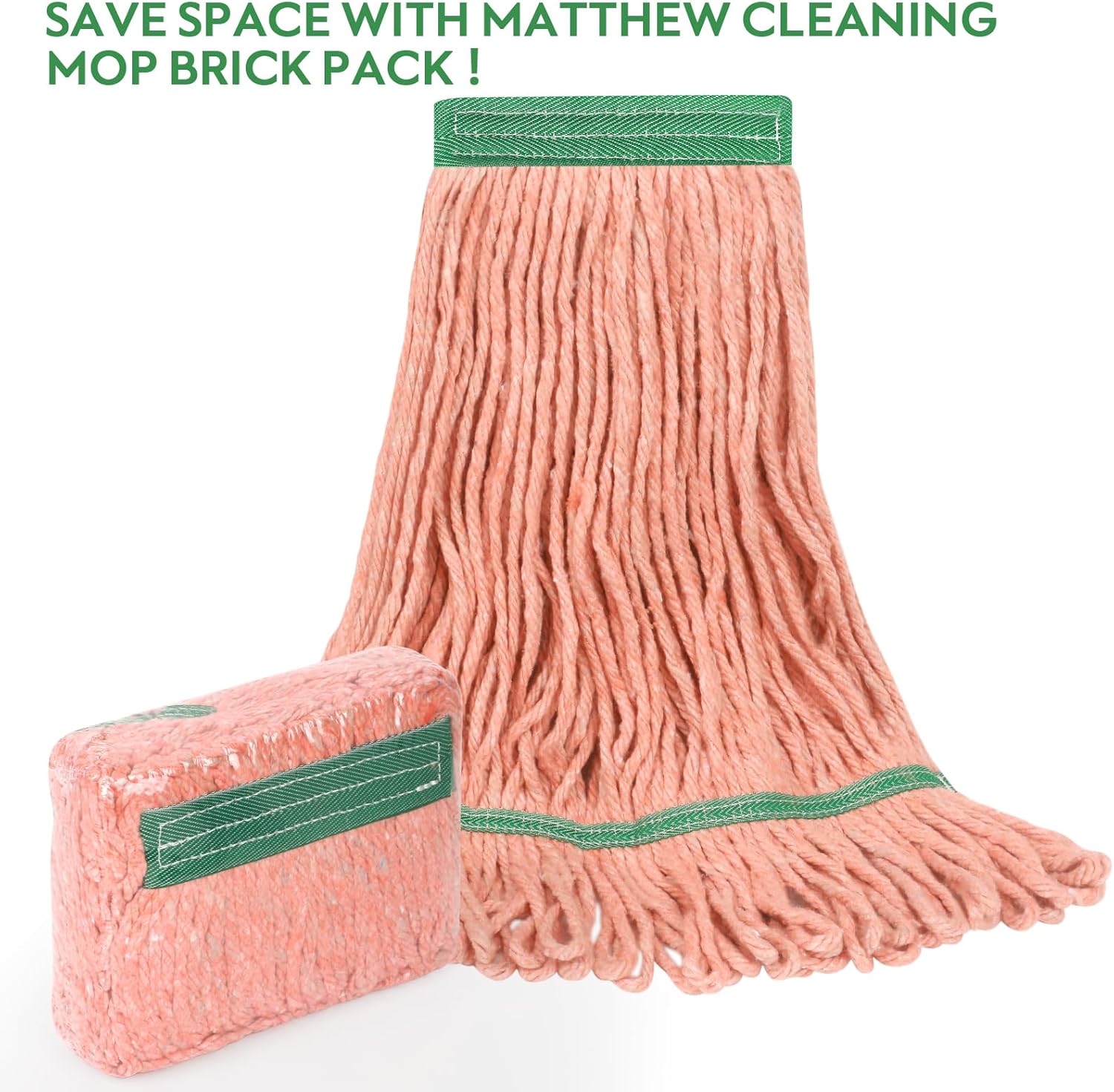 L Luke Supply Matthew Heavy Duty Mop Head Replacement - Pack of 3