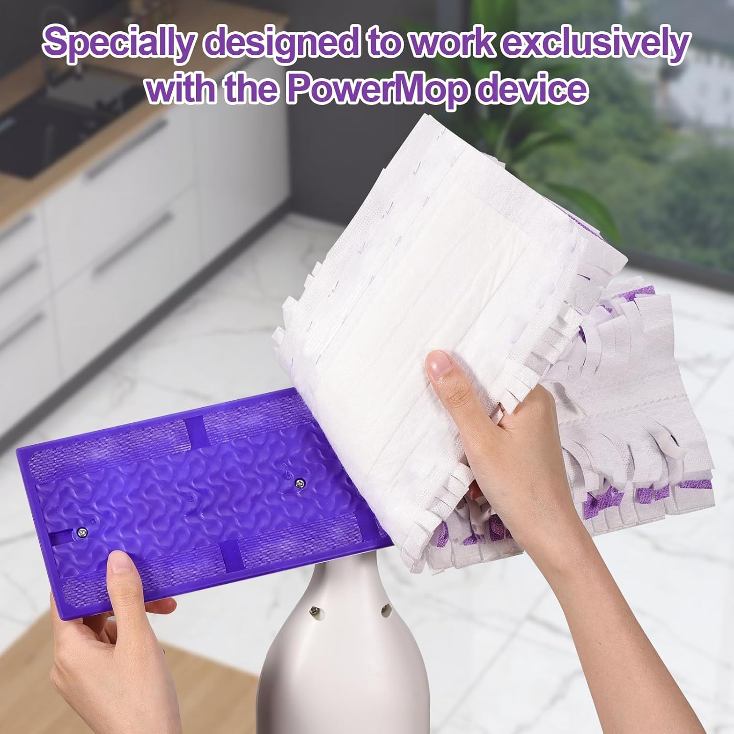 PROXO Replacement Mop Pad Refills - Heavy Duty Wet Mopping Cloths