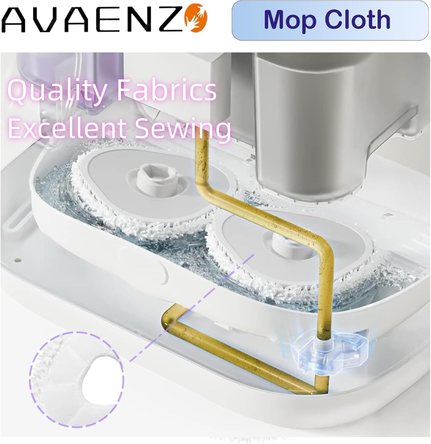 12 Pack Microfiber Mop Pads for Narwal Freo Robot Vacuums