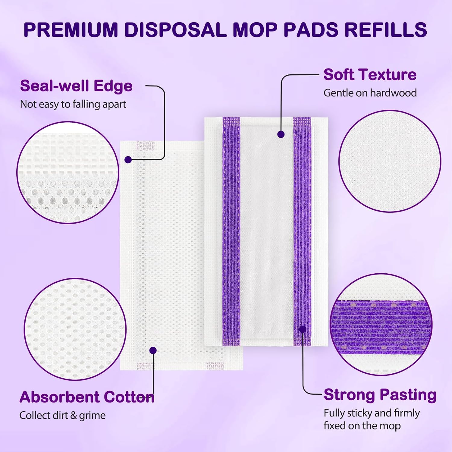 Zeekech 30 Count Spray Mop Pad Refill for Swiffer WetJet 1