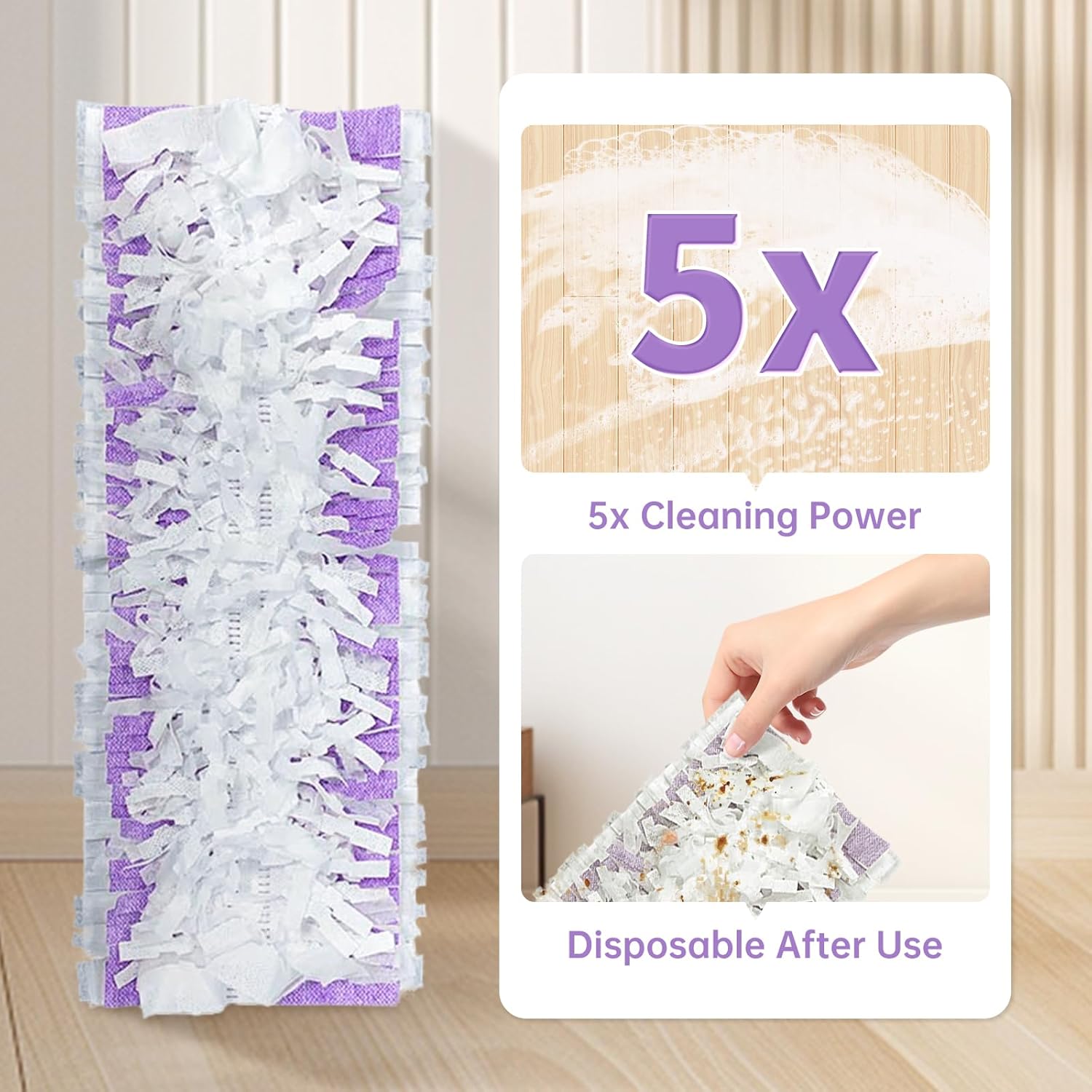 LOVECO 25 Count Power Mop Refills for Swiffer 1
