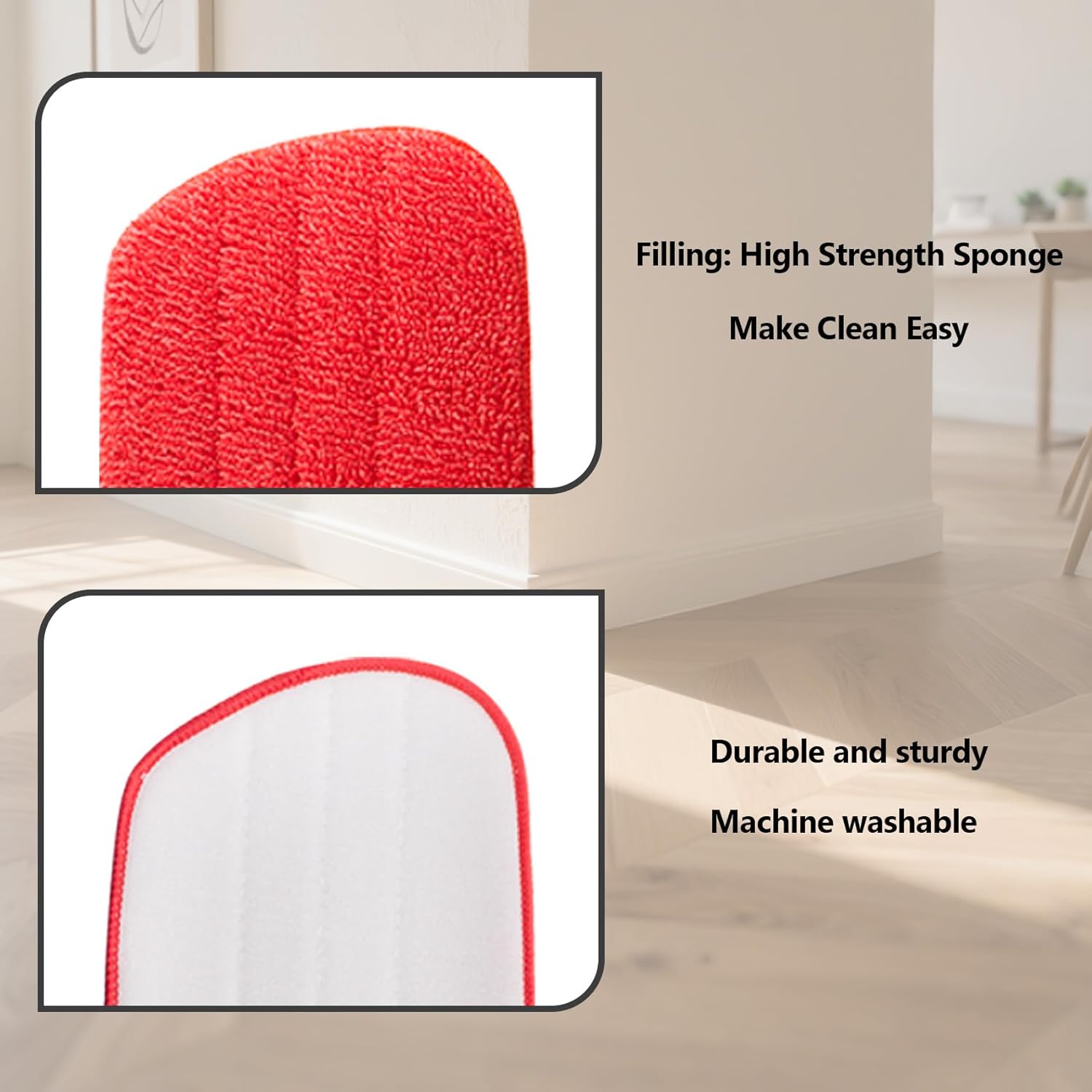 SunDiss 2 Pack Replacement Heads for OXO Good Grips Microfiber Spray Mop