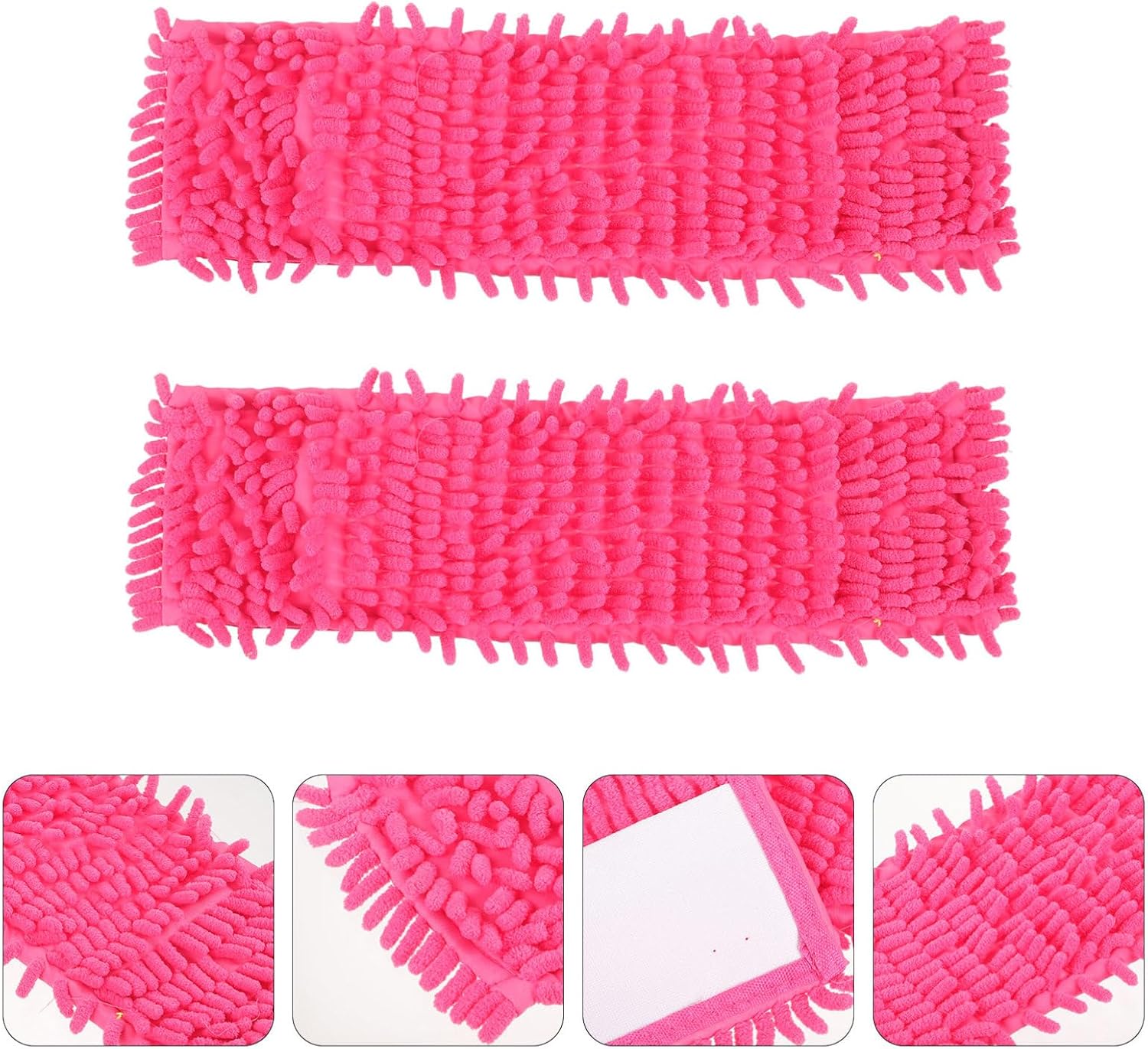 2-Pack Mop Cloth Replacement for Easy Cleaning Microfiber Mop Heads