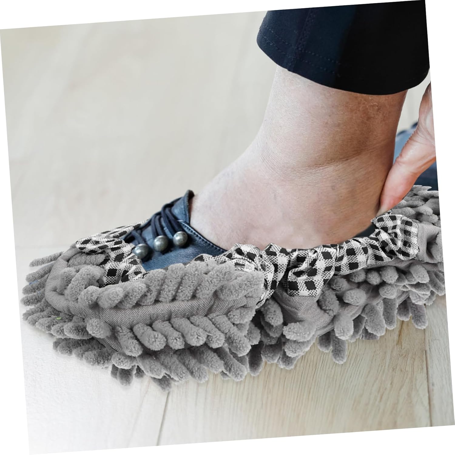 Microfiber Mop Slippers 2 Pairs for Home Cleaning