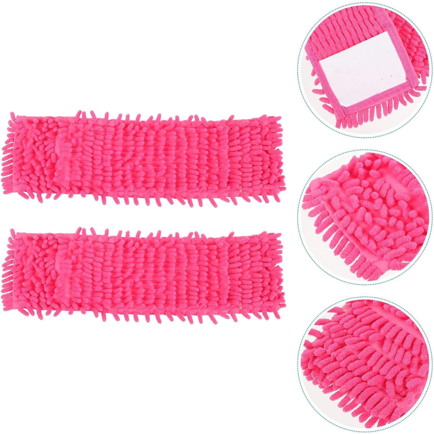 2-Pack Mop Cloth Replacement for Easy Cleaning Microfiber Mop Heads
