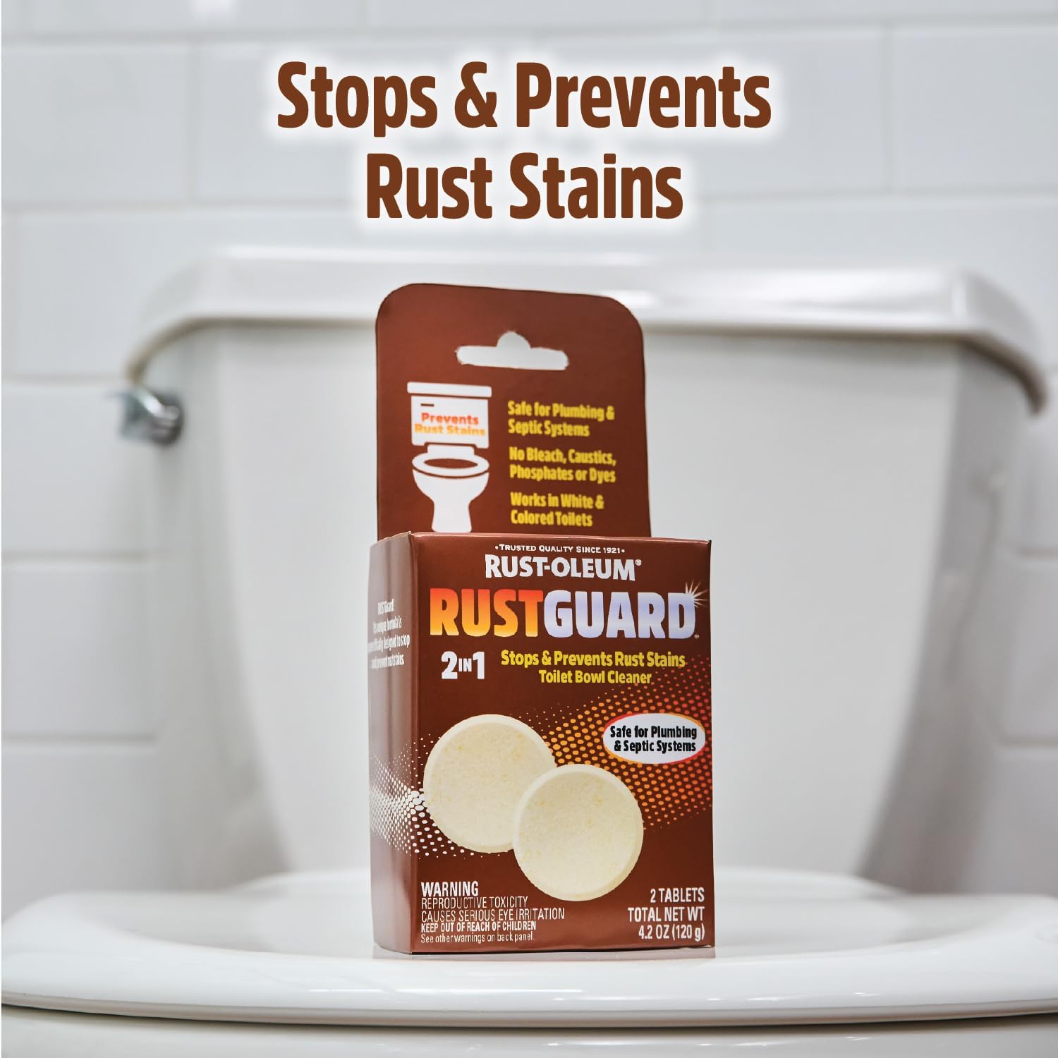 Rust-Oleum RustGuard Rust Stain Remover 2 Tablet Box