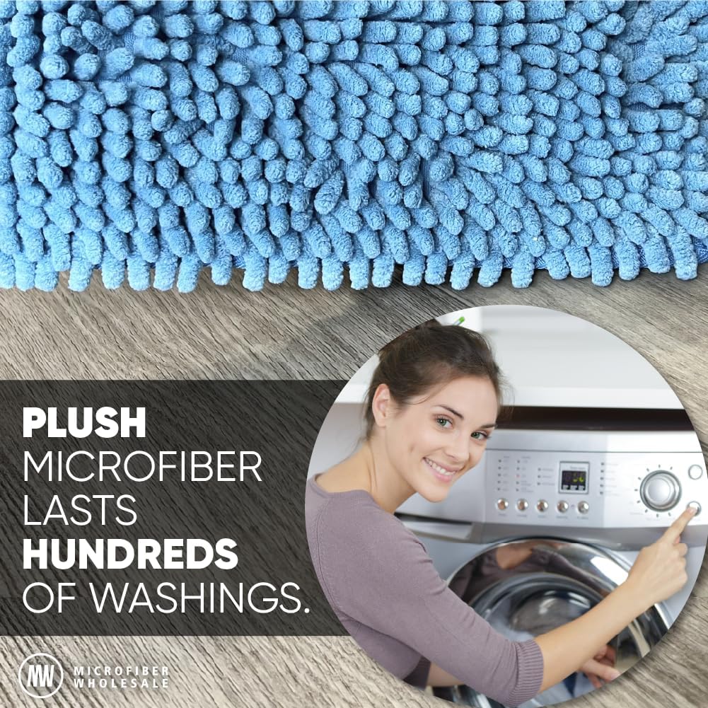 18 Microfiber Mop Pads - 2 Pack Reusable Replacement Heads