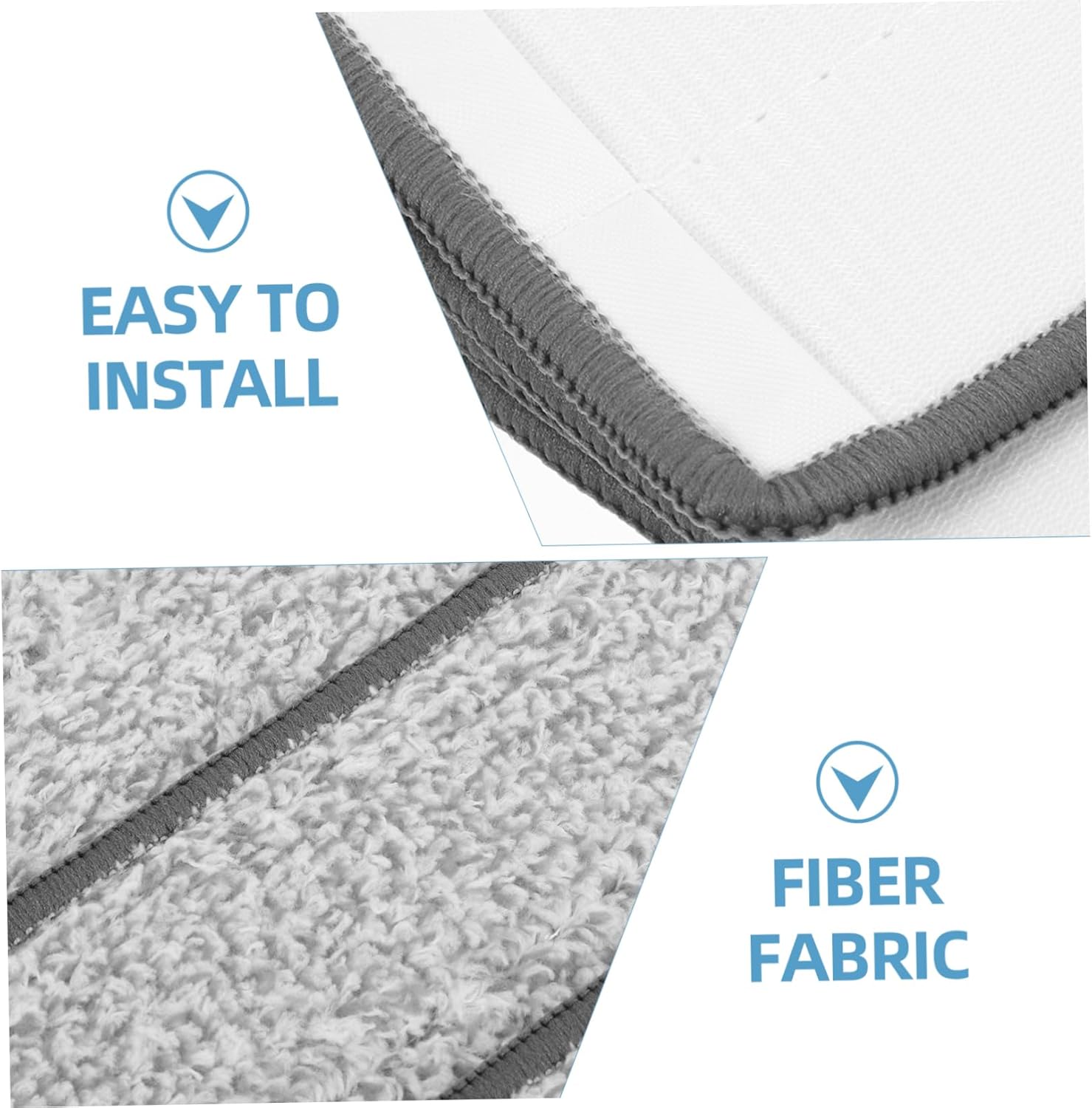 4PCS Microfiber Mop Pads for Wet Dry Cleaning 1