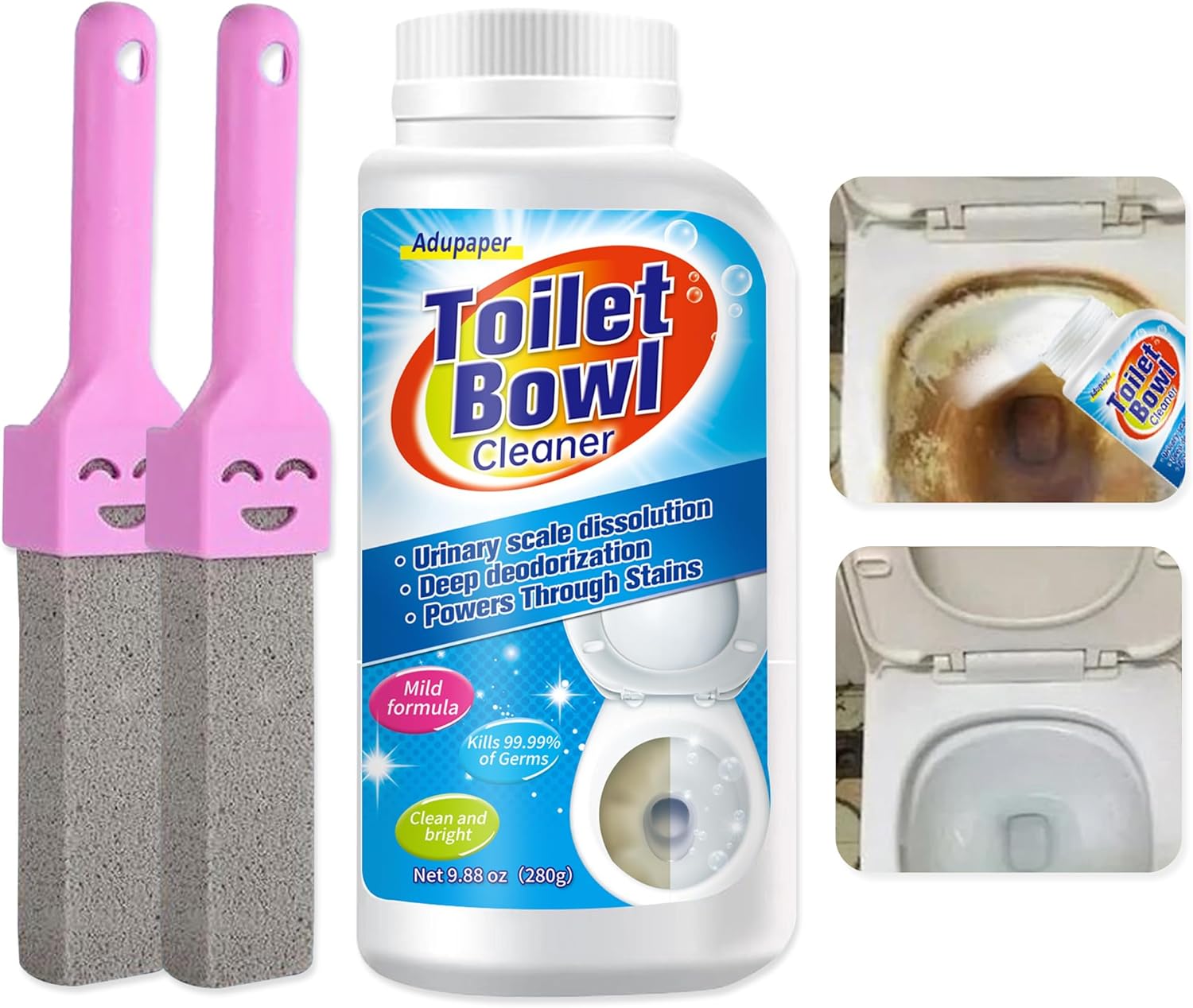 Adupaper Pumice Stones for Toilet Bathroom Cleaning