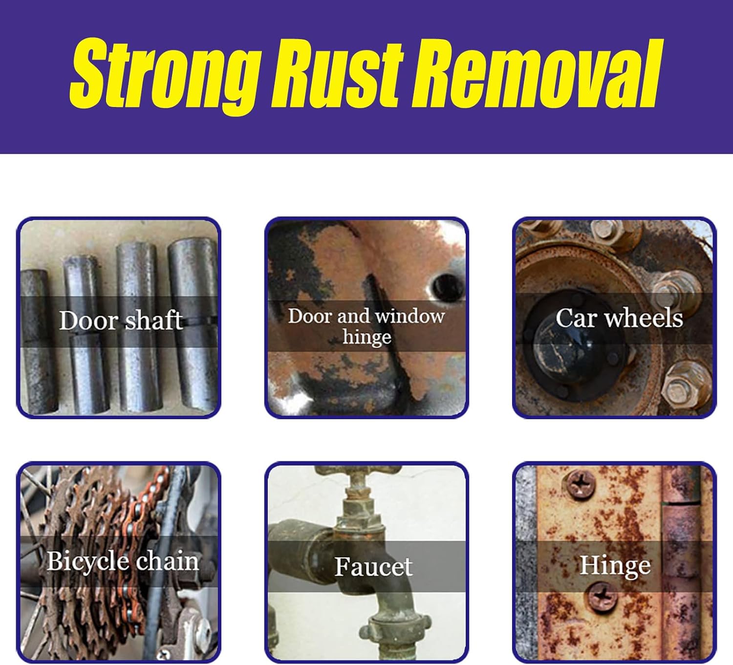 Homomdy Rust Remover Spray 6pcs Multipurpose