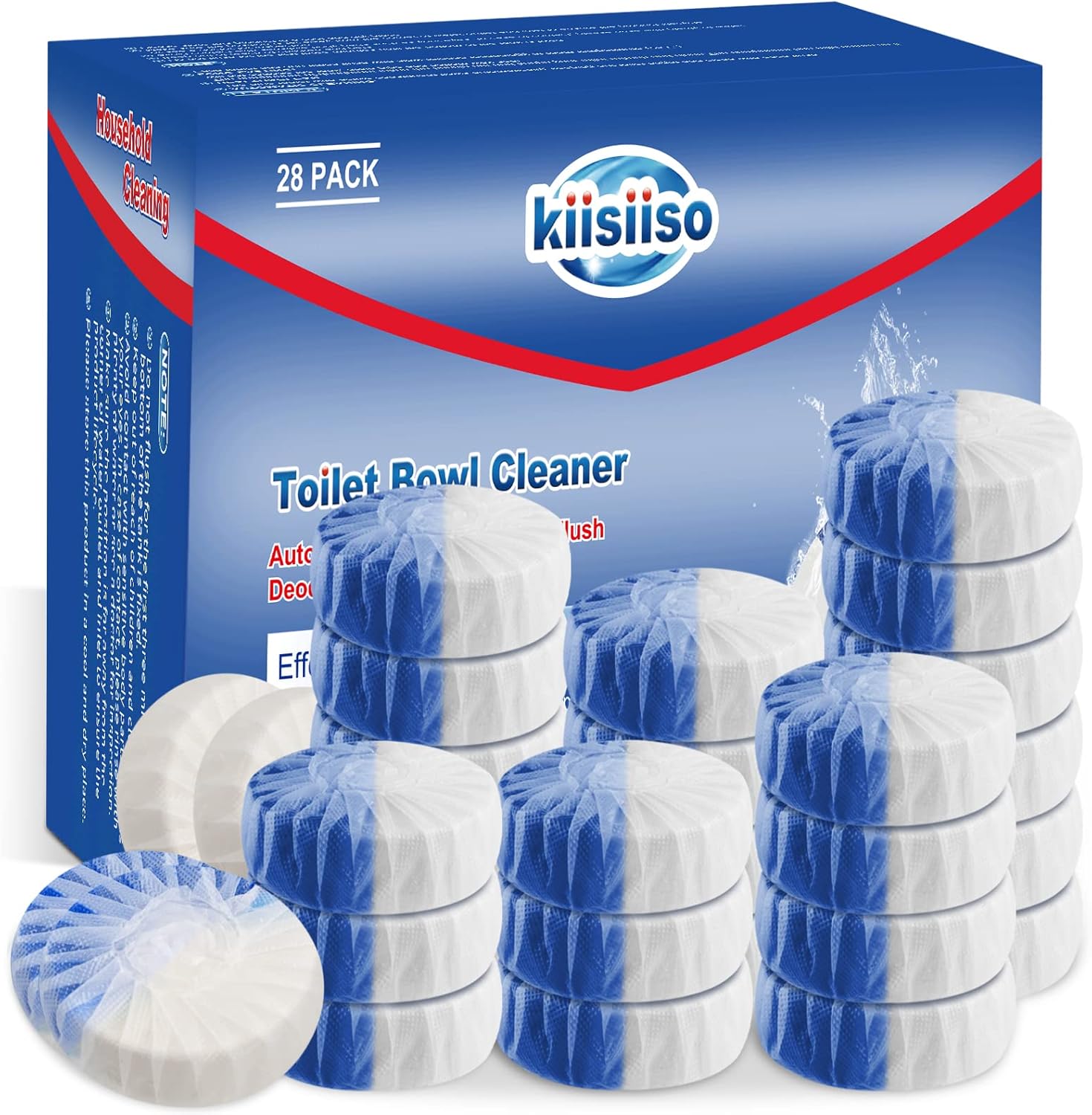 KIISIISO Toilet Bowl Cleaner Tablets 28 Pack