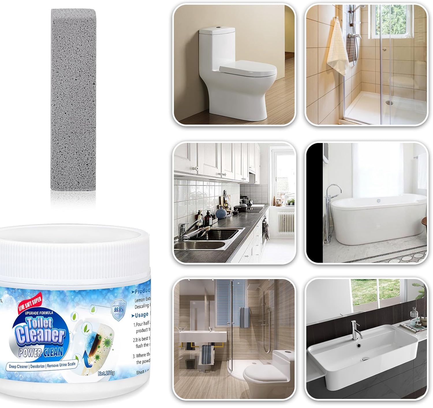 Live Saft Super Toilet Bowl Cleaner Set