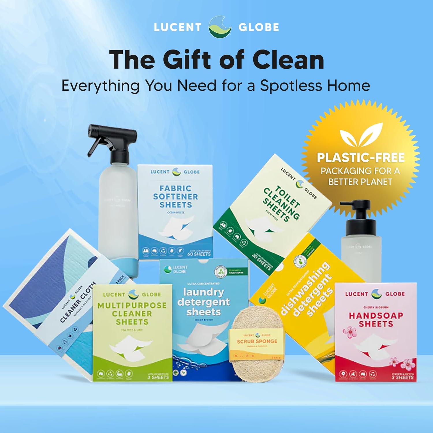 Lucent Globe Toilet Cleaning Sheets - Fresh Eucalyptus