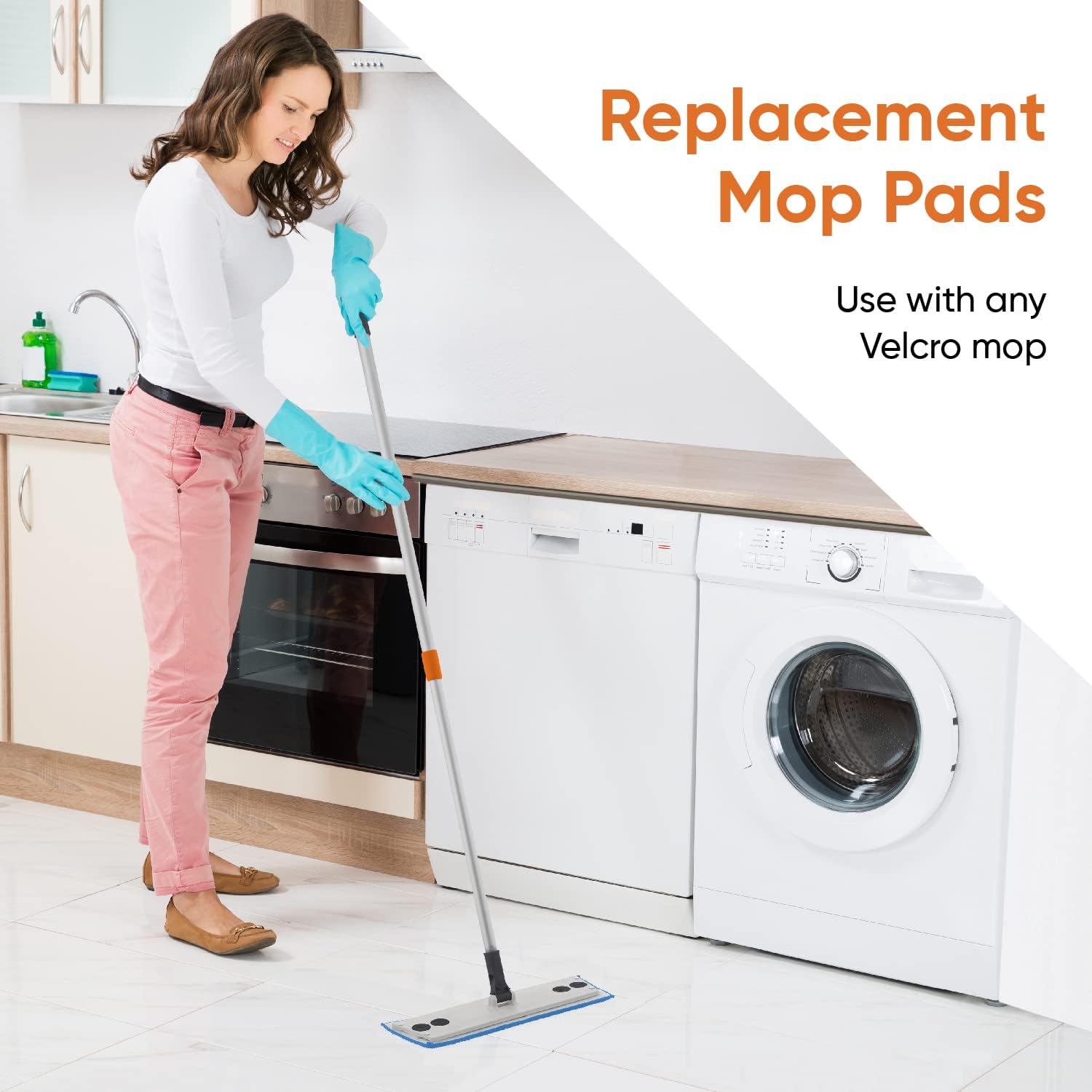 Superio Microfiber Mop Refill 16 Inch Blue 12 Pack