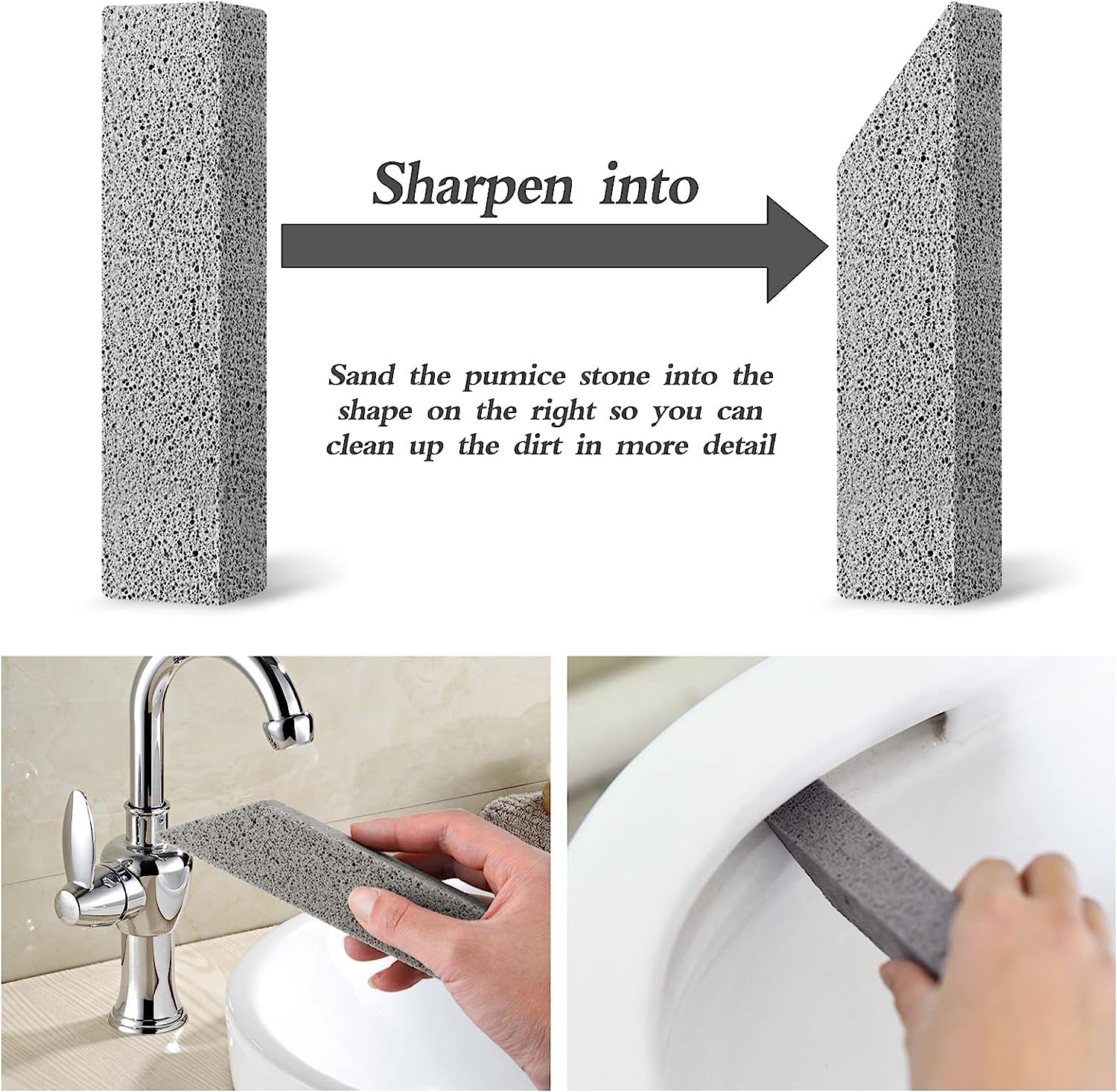 Lenicany 12Pack Pumice Stones for Toilet Cleaning