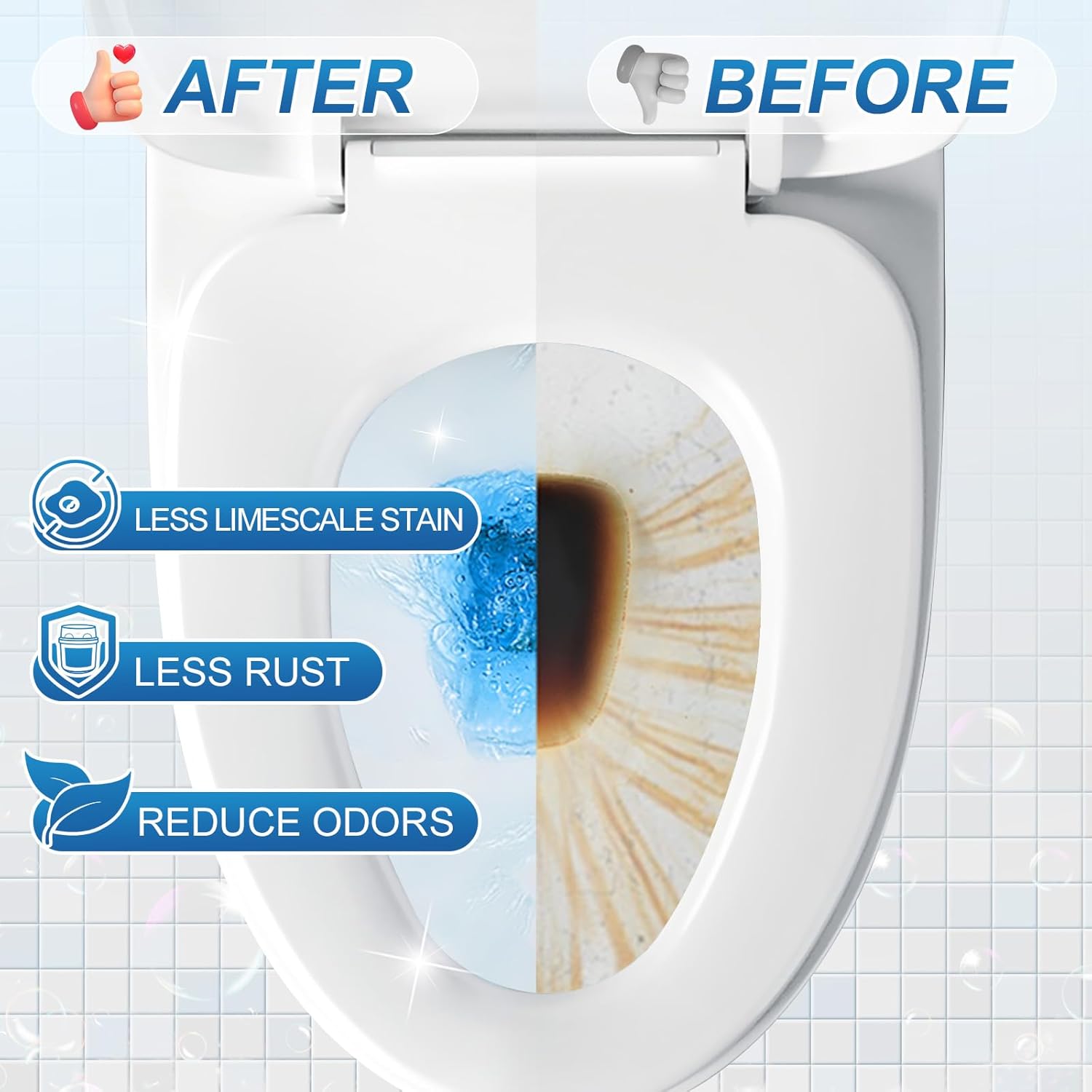 KIISIISO Toilet Bowl Cleaner Tablets - 9 Bottles