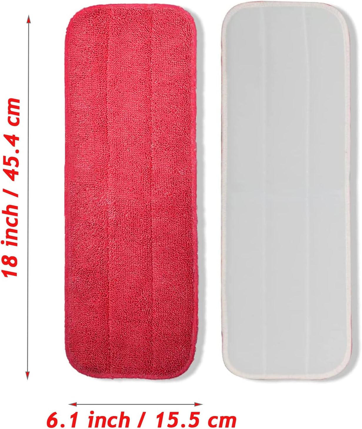 Microfiber Mop Pads Set of 12 for Wet and Dry Cleaning