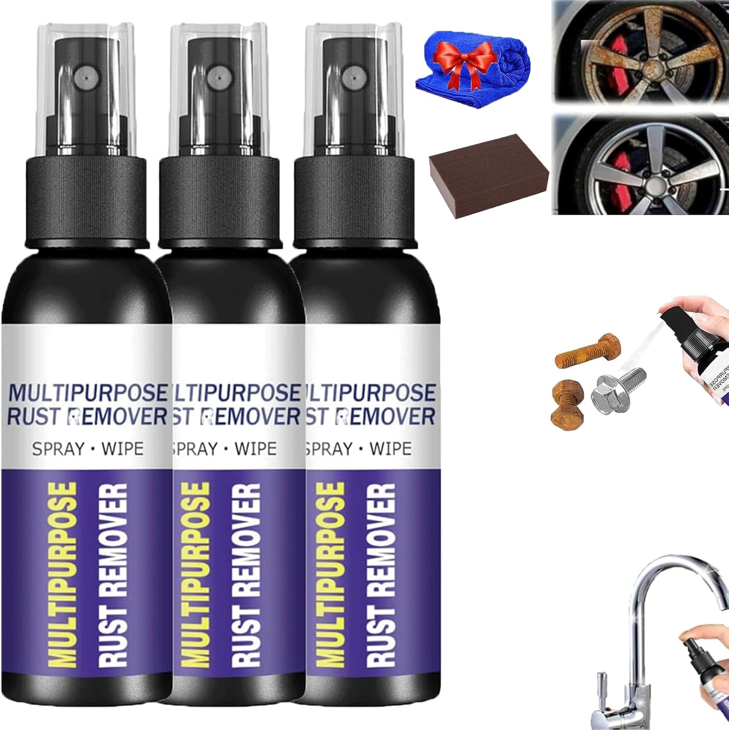 Perihralpeci Multipurpose Rust Remover Spray 3pcs30ml