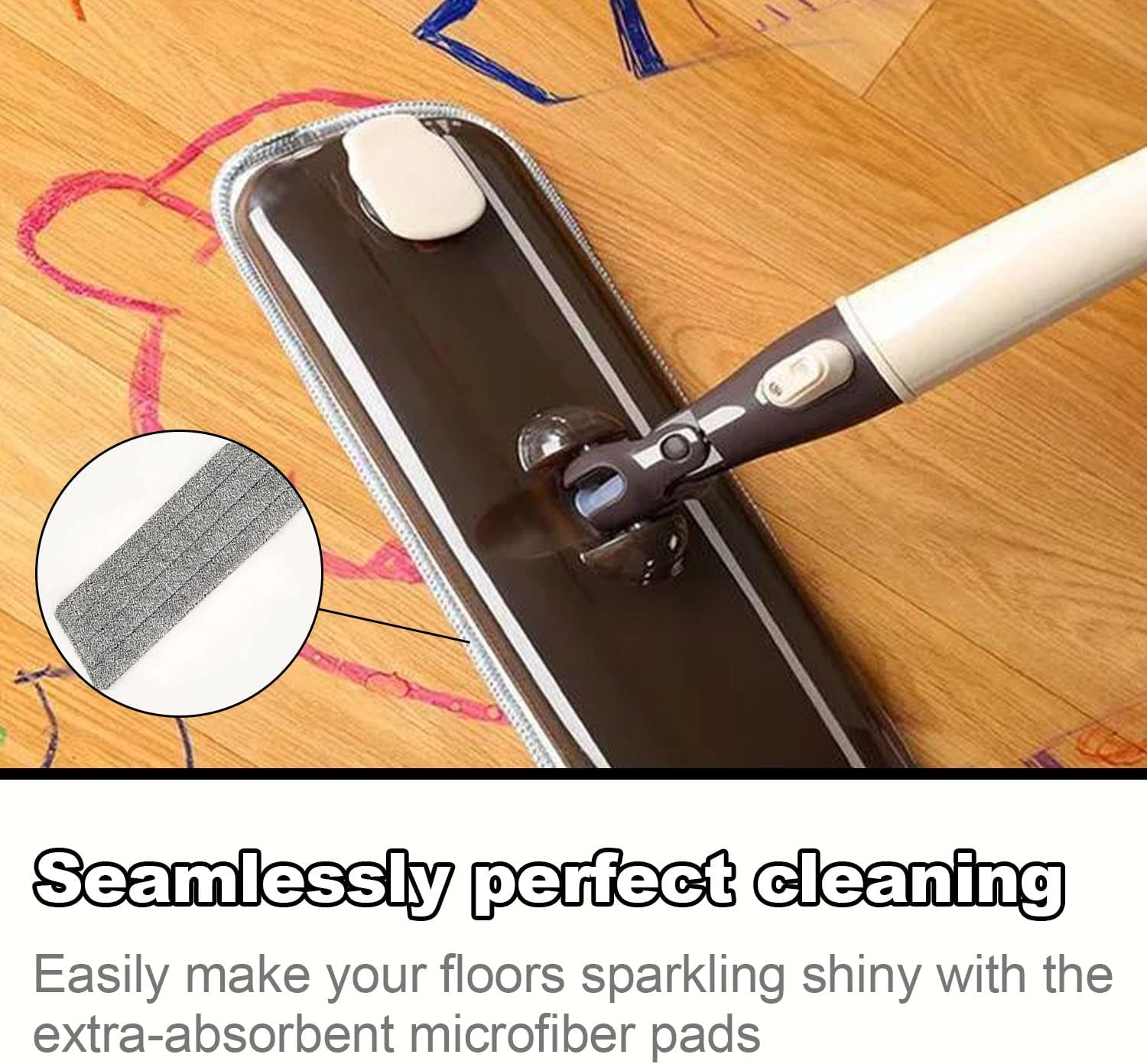 Replacement Microfiber Mop Heads Set of 4