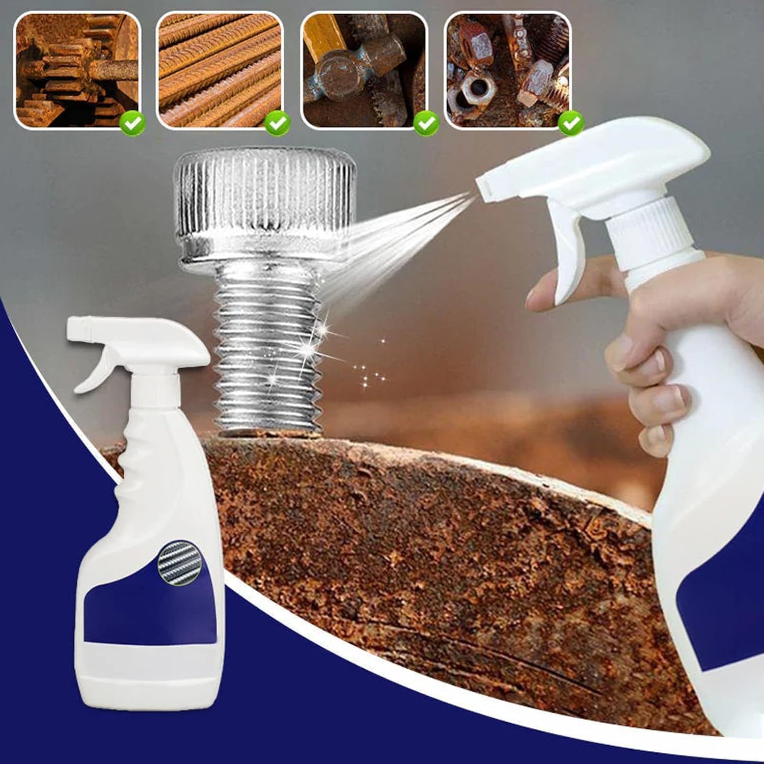 BZDVS Heavy-Duty Metal Rust Remover 1 Pcs