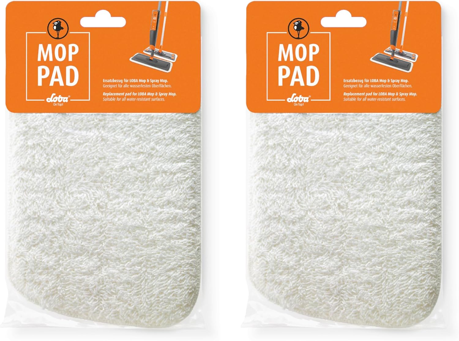 LOBA Microfiber Floor Cleaning Pad 2 Pack